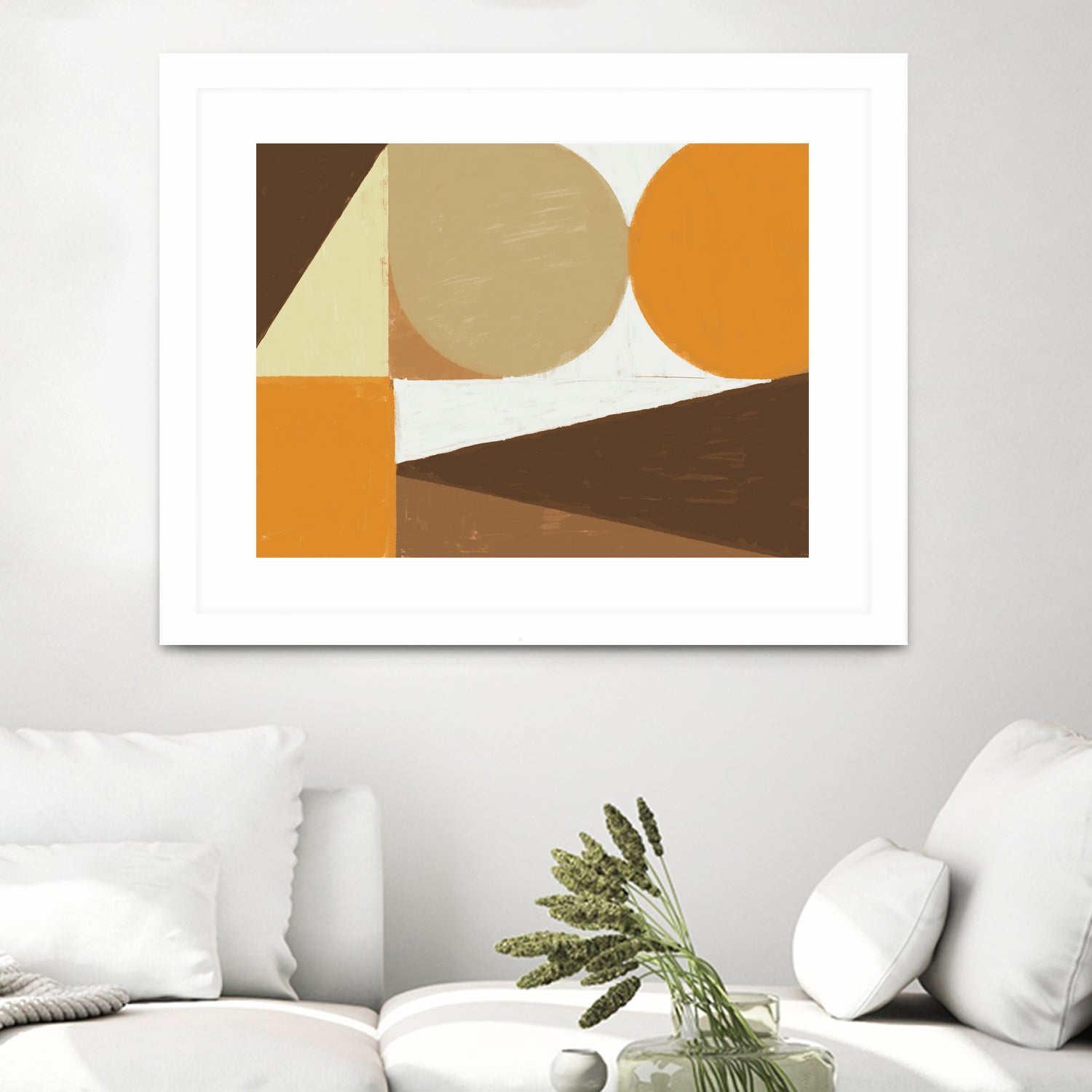 Earthy Tones Geometrics by Nilesh Kulkarni on GIANT ART - 2550 illustration