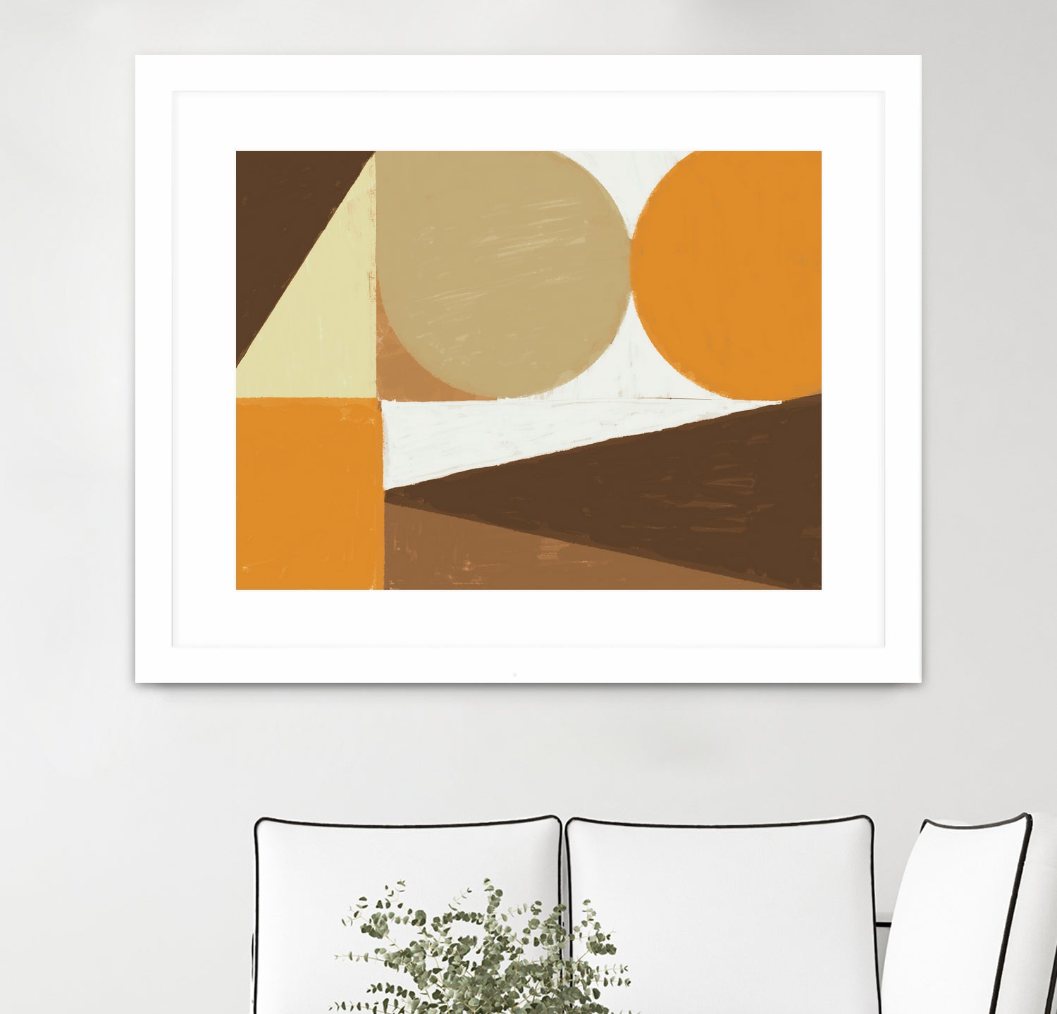 Earthy Tones Geometrics by Nilesh Kulkarni on GIANT ART - 2550 illustration
