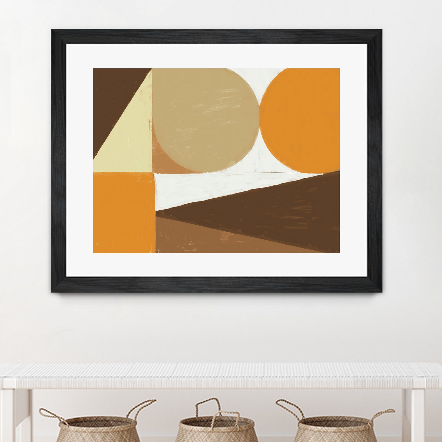 Earthy Tones Geometrics by Nilesh Kulkarni on GIANT ART - 2550 illustration