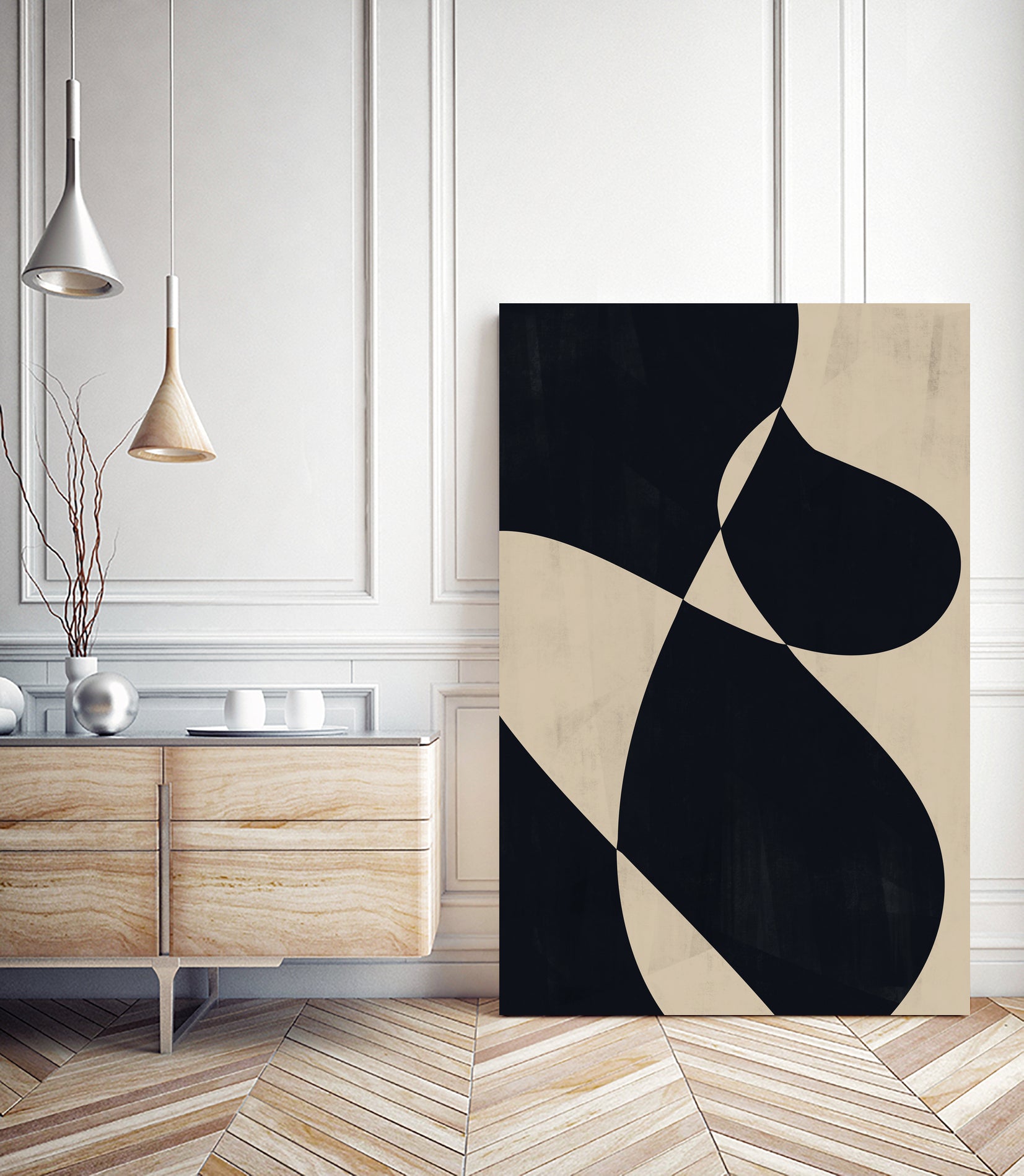 Curved Contrasts by Danushka Abeygoda on GIANT ART - 6000 illustration