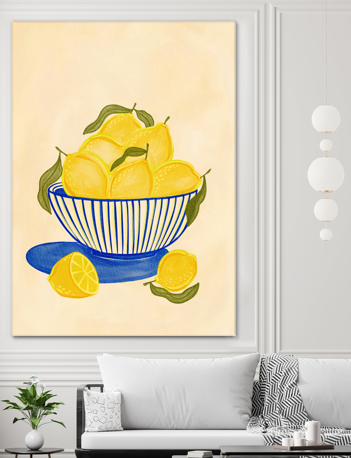 Bowl Of Vibrant Yellow Lemons by Nikita Jariwala on GIANT ART - bowl of lemons art food and drinks bowl of lemons art