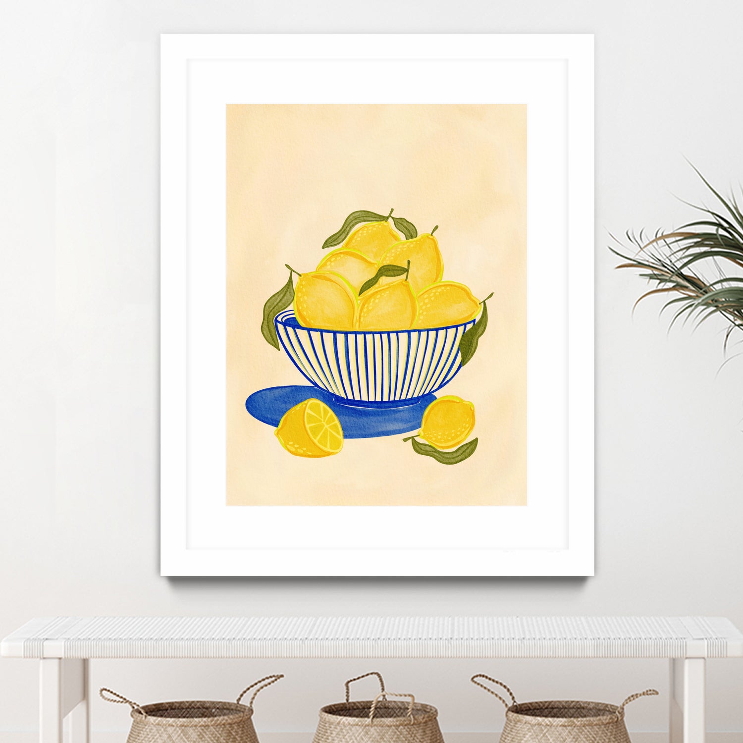 Bowl Of Vibrant Yellow Lemons by Nikita Jariwala on GIANT ART - bowl of lemons art food and drinks bowl of lemons art