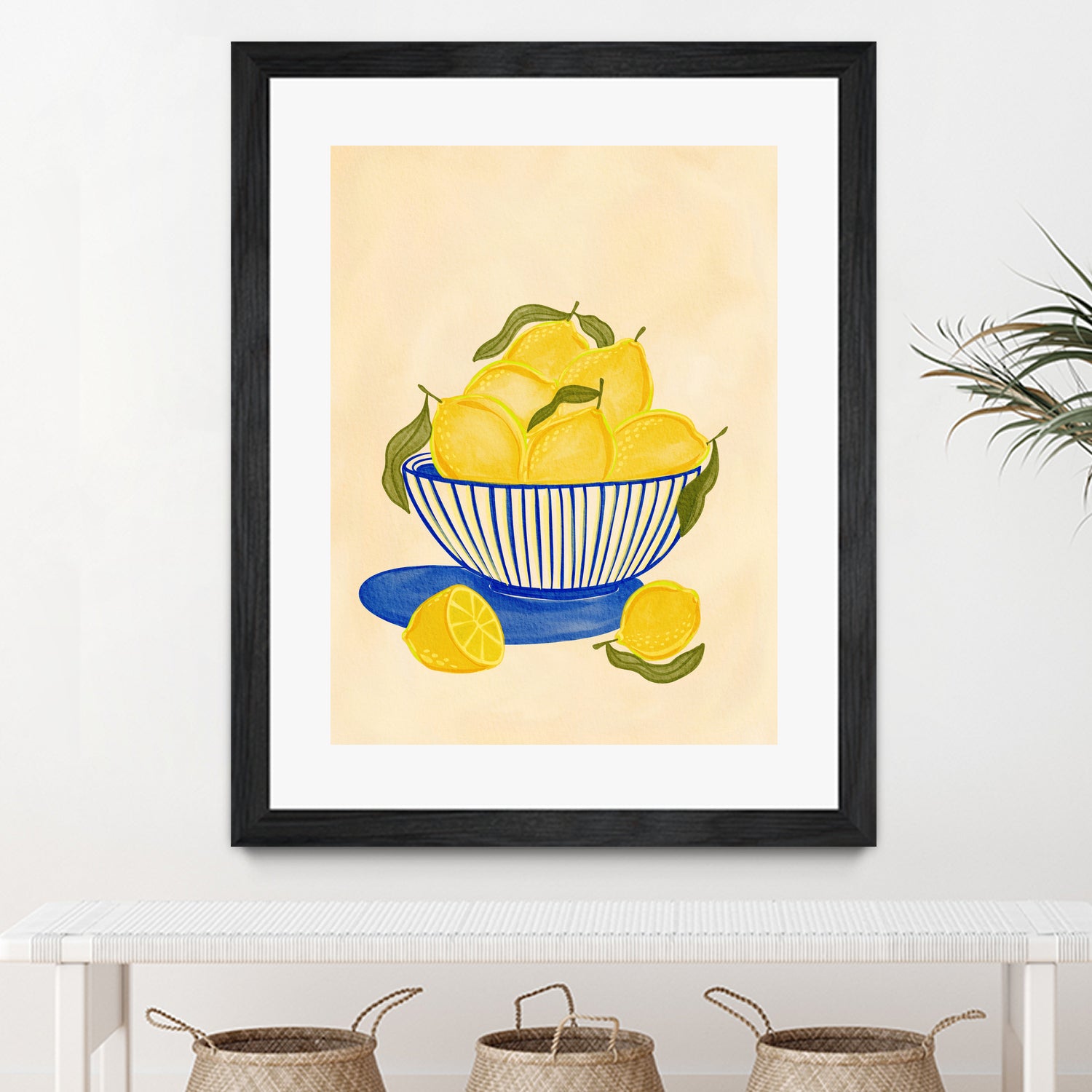 Bowl Of Vibrant Yellow Lemons by Nikita Jariwala on GIANT ART - bowl of lemons art food and drinks bowl of lemons art