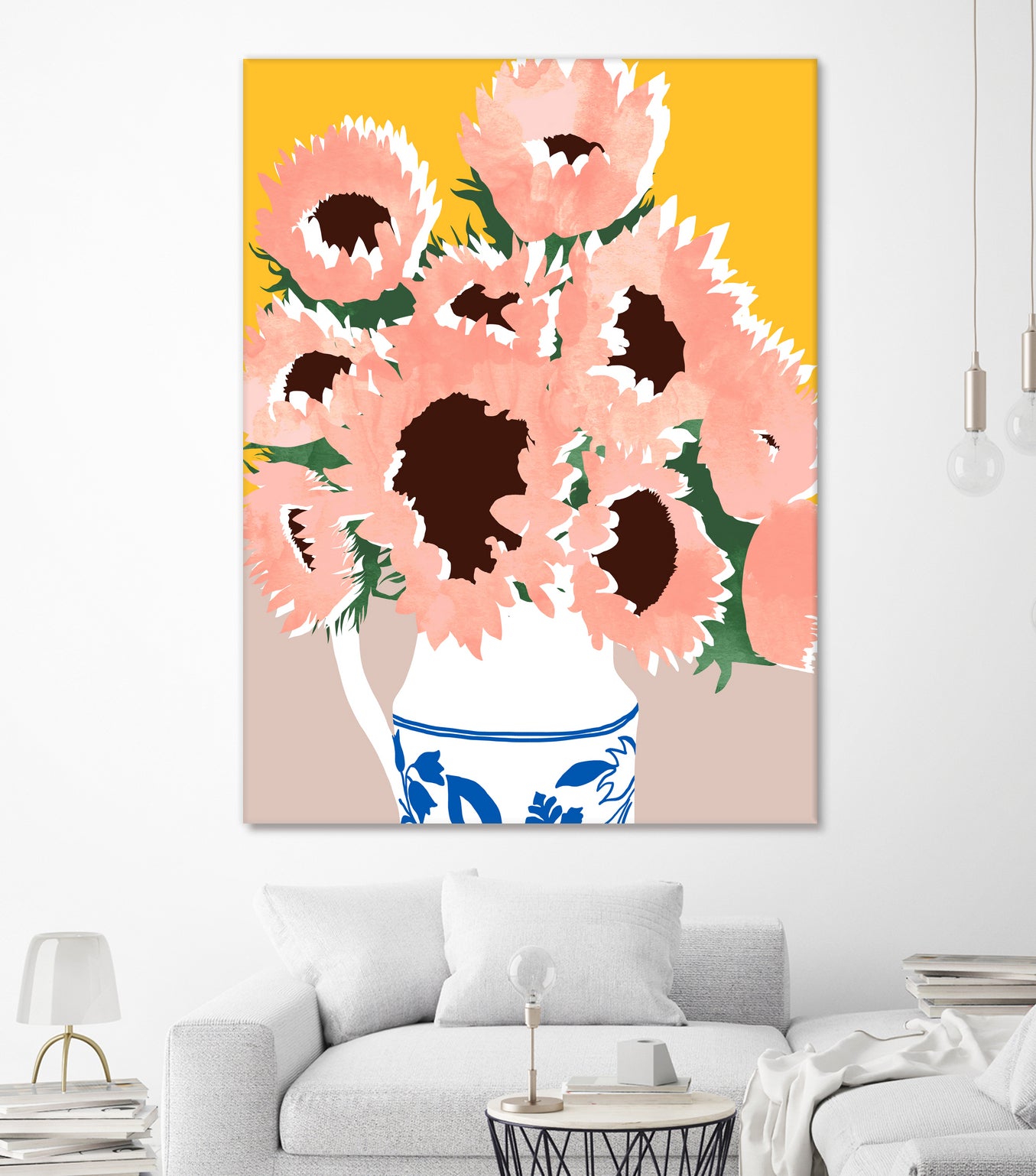 Sunshine On a Cloudy Day by Uma Gokhale on GIANT ART - floral art flowers and plants floral art