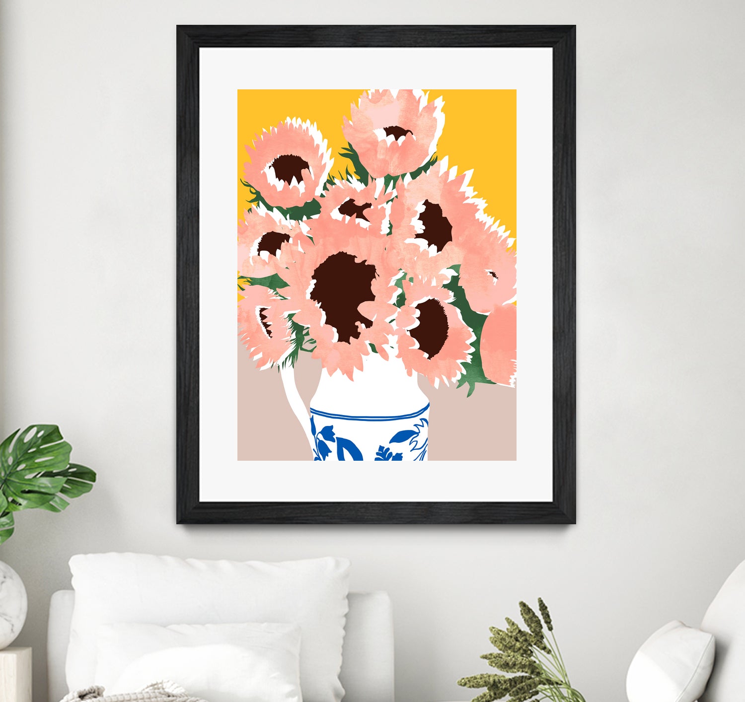 Sunshine On a Cloudy Day by Uma Gokhale on GIANT ART - floral art flowers and plants floral art