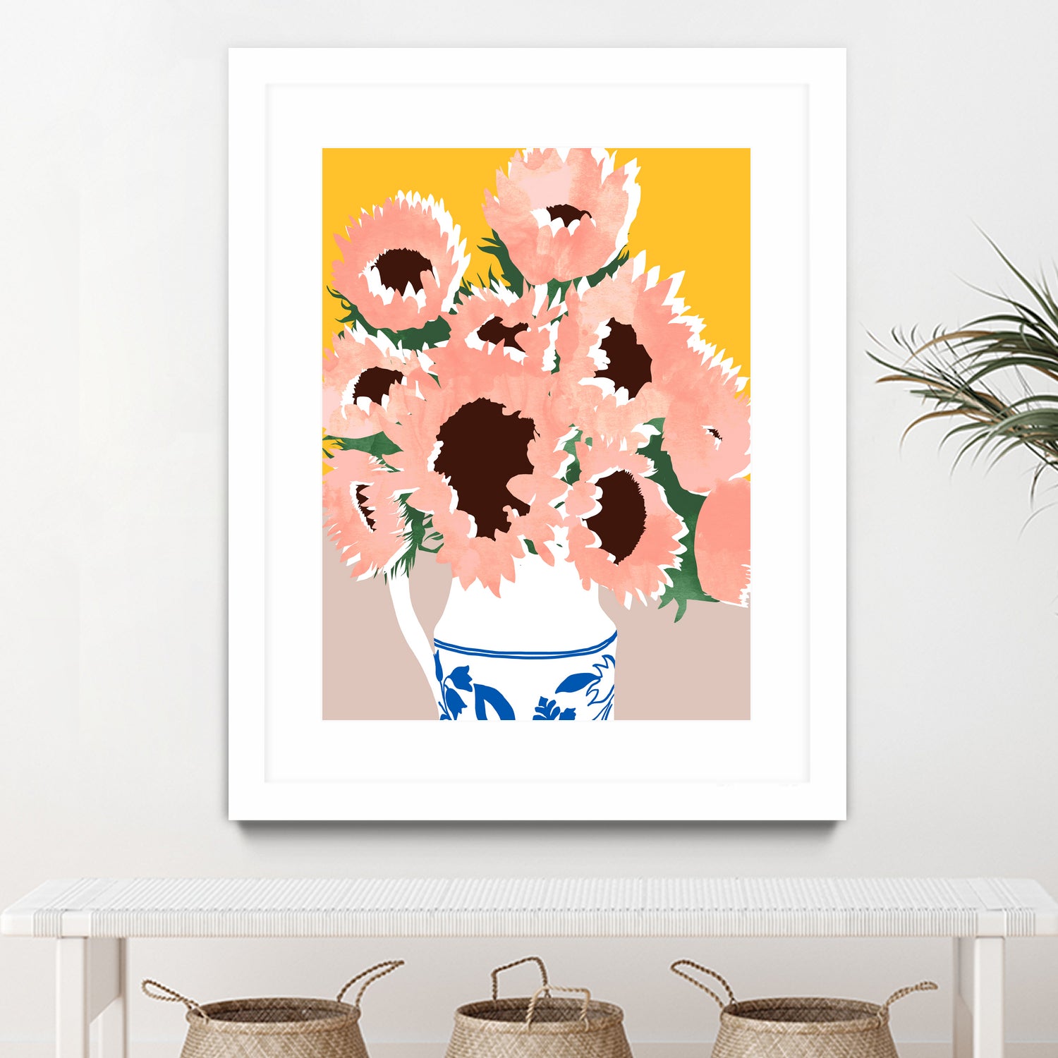 Sunshine On a Cloudy Day by Uma Gokhale on GIANT ART - floral art flowers and plants floral art