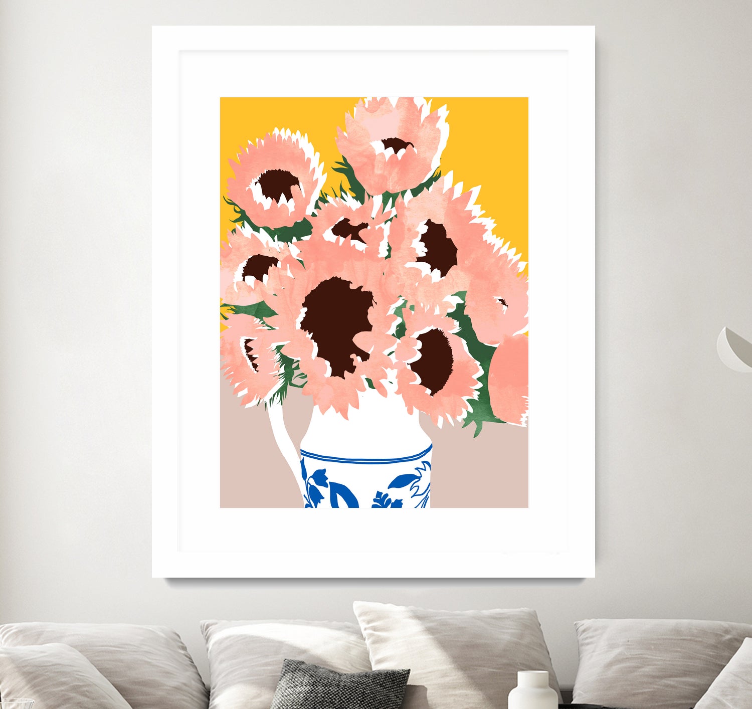 Sunshine On a Cloudy Day by Uma Gokhale on GIANT ART - floral art flowers and plants floral art