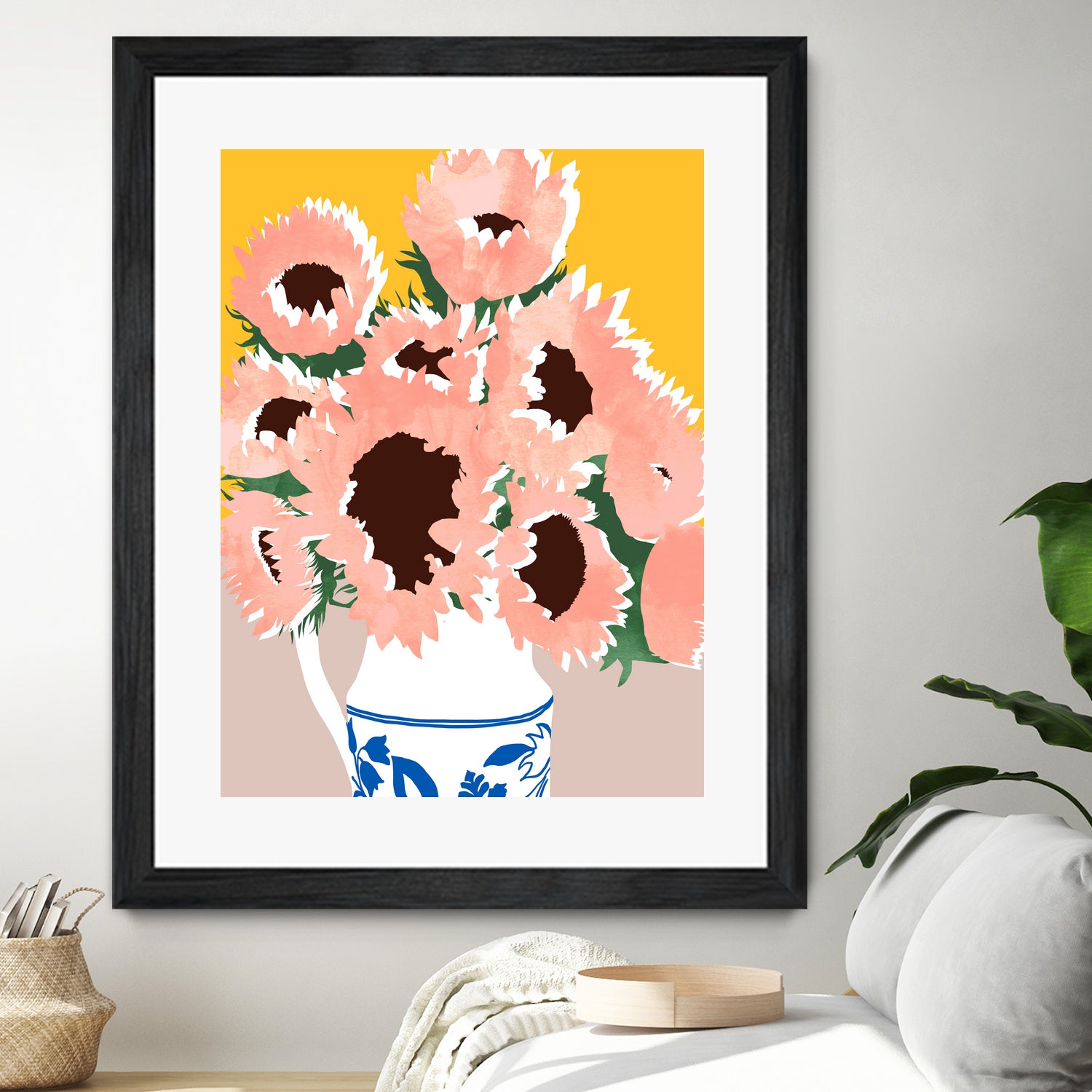 Sunshine On a Cloudy Day by Uma Gokhale on GIANT ART - floral art flowers and plants floral art