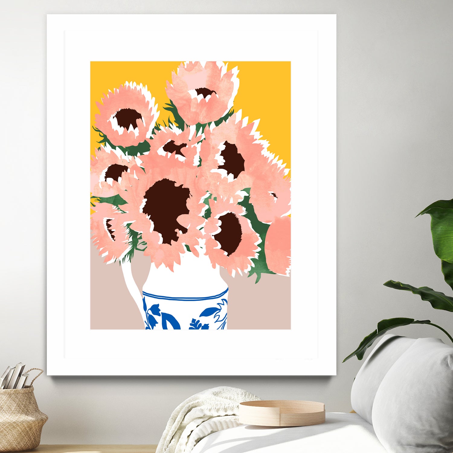 Sunshine On a Cloudy Day by Uma Gokhale on GIANT ART - floral art flowers and plants floral art