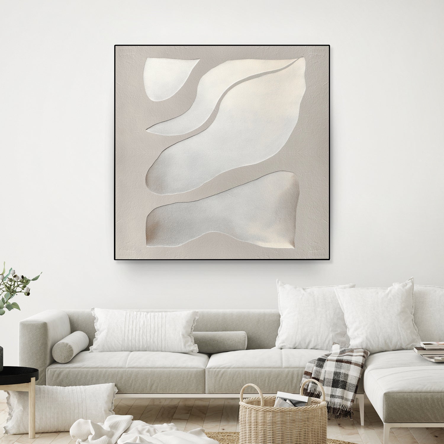 Flowing Shapes in Soft Neutral Tones by Alma on GIANT ART - abstract abstract