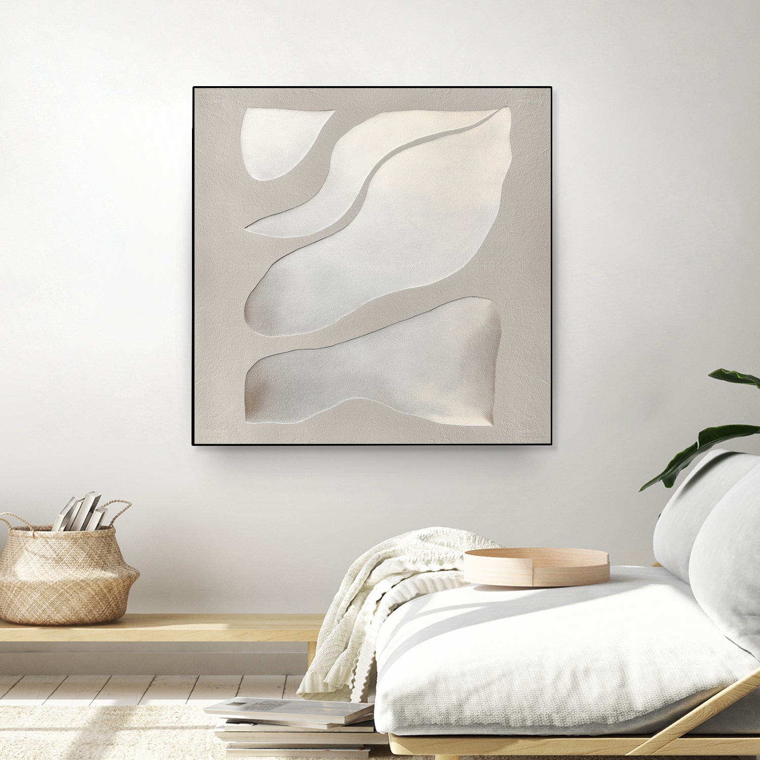 Flowing Shapes in Soft Neutral Tones by Alma on GIANT ART - abstract abstract