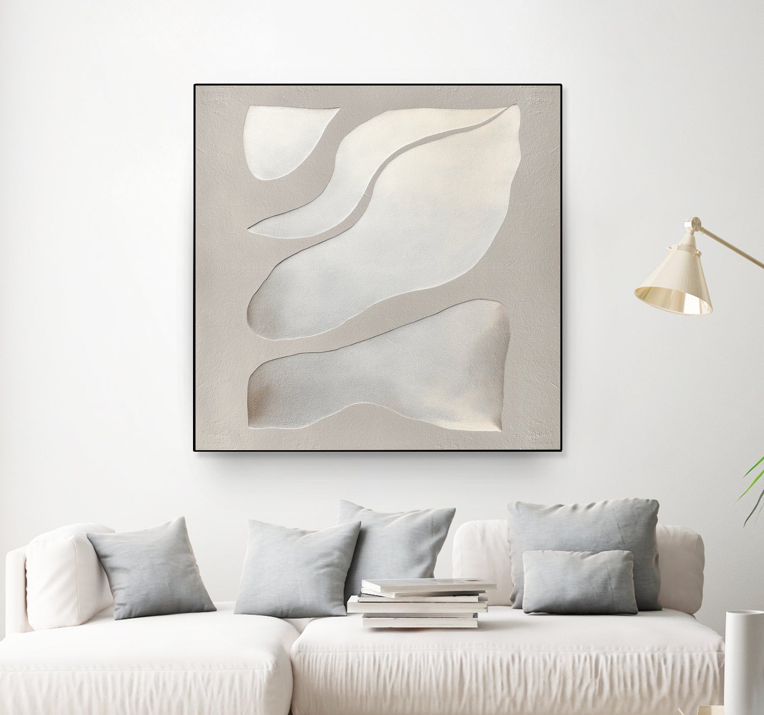 Flowing Shapes in Soft Neutral Tones by Alma on GIANT ART - abstract abstract