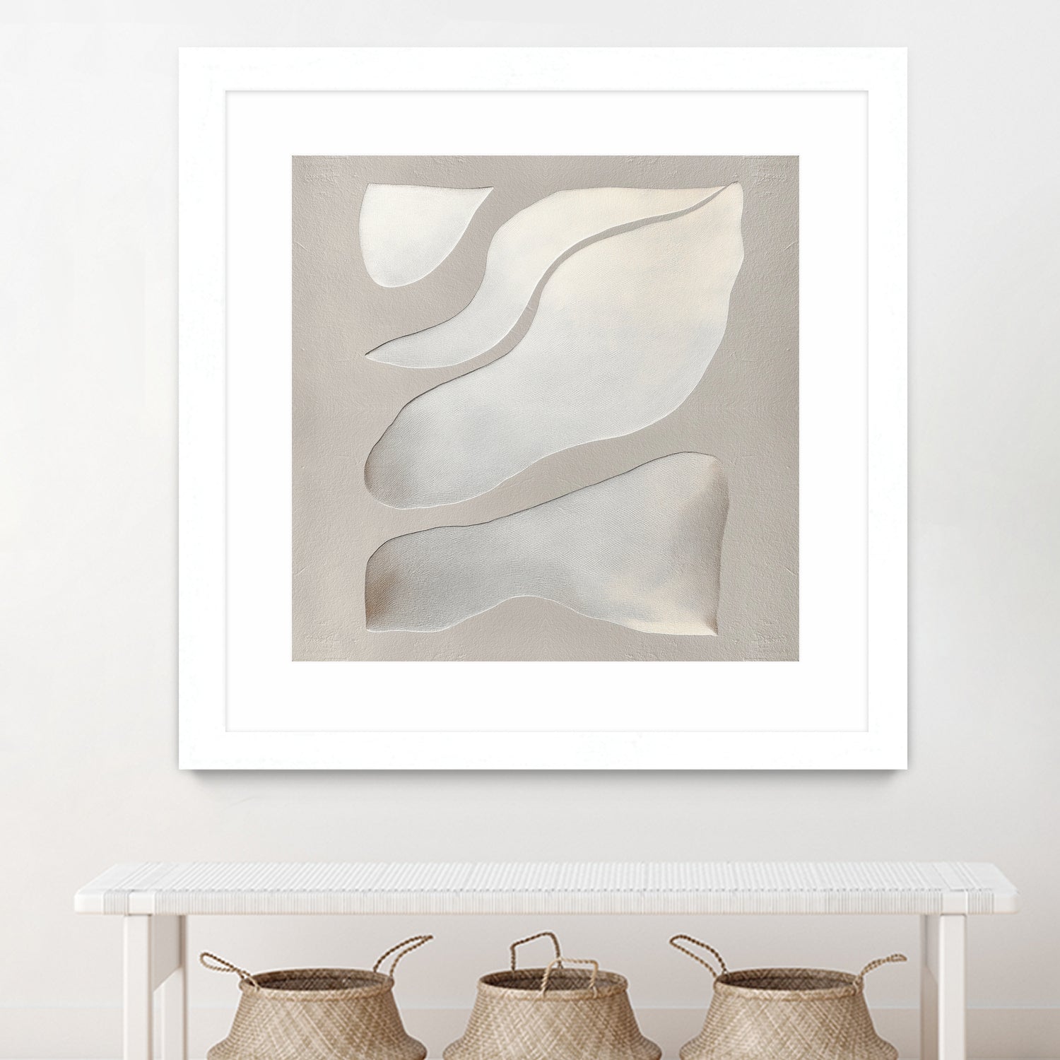 Flowing Shapes in Soft Neutral Tones by Alma on GIANT ART - abstract abstract