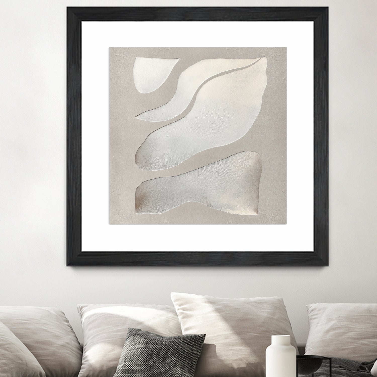 Flowing Shapes in Soft Neutral Tones by Alma on GIANT ART - abstract abstract