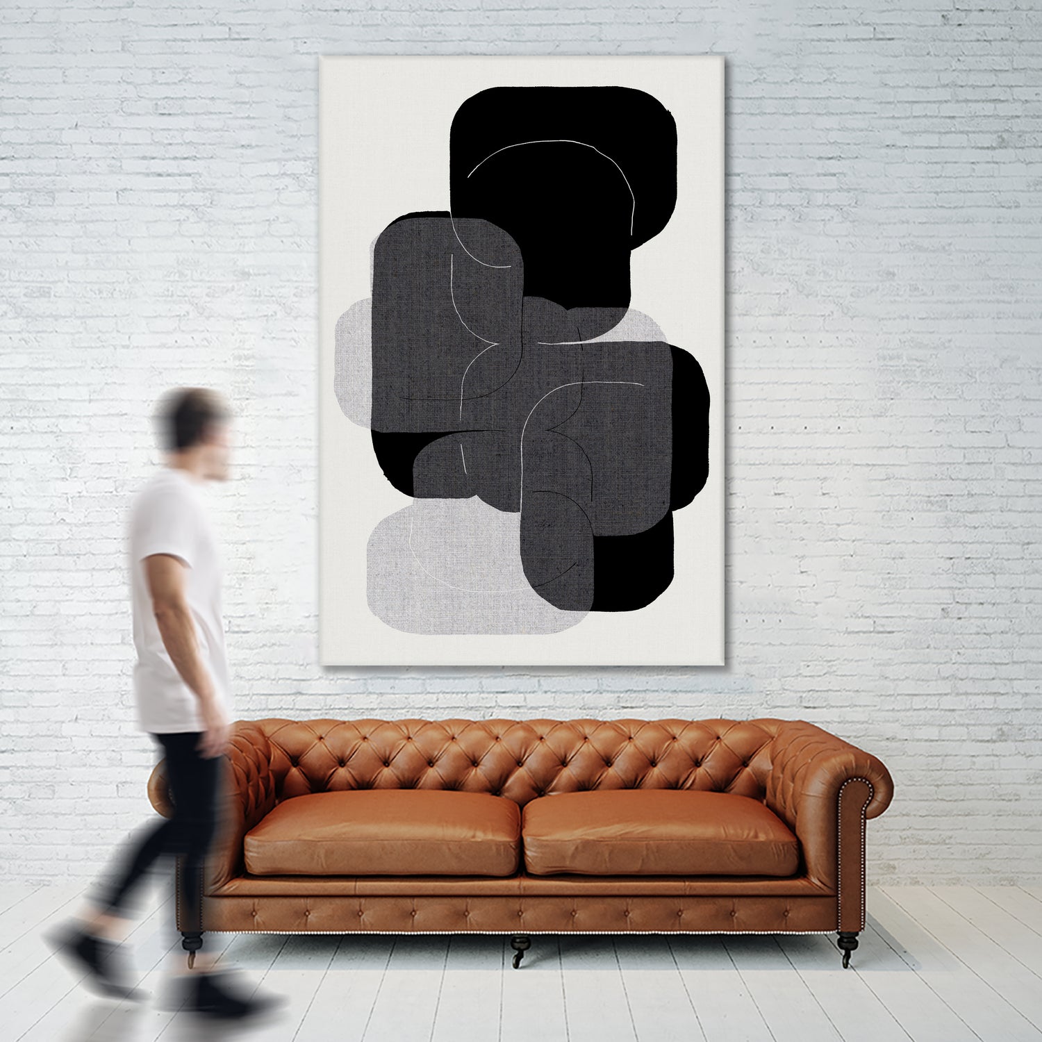 Monochrome Layers by cartissi on GIANT ART - abstract abstract art