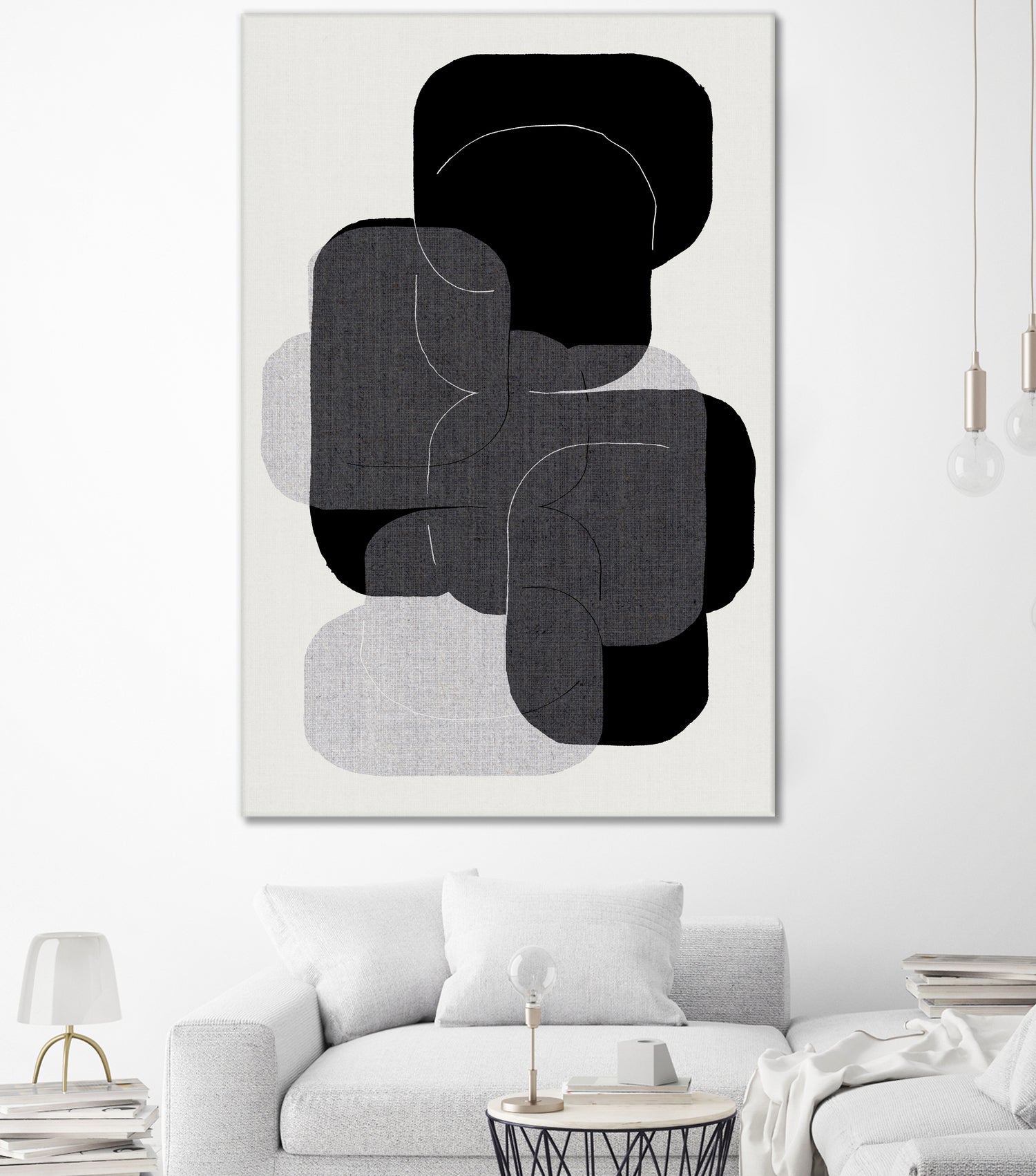 Monochrome Layers by cartissi on GIANT ART - abstract abstract art