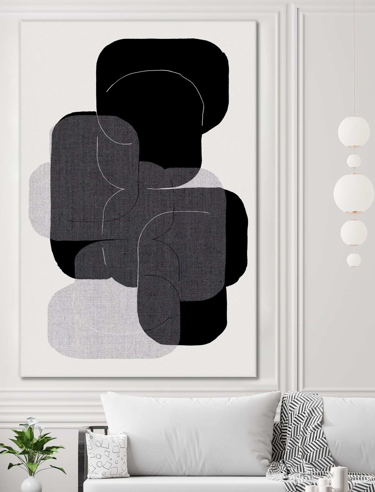 Monochrome Layers by cartissi on GIANT ART - abstract abstract art