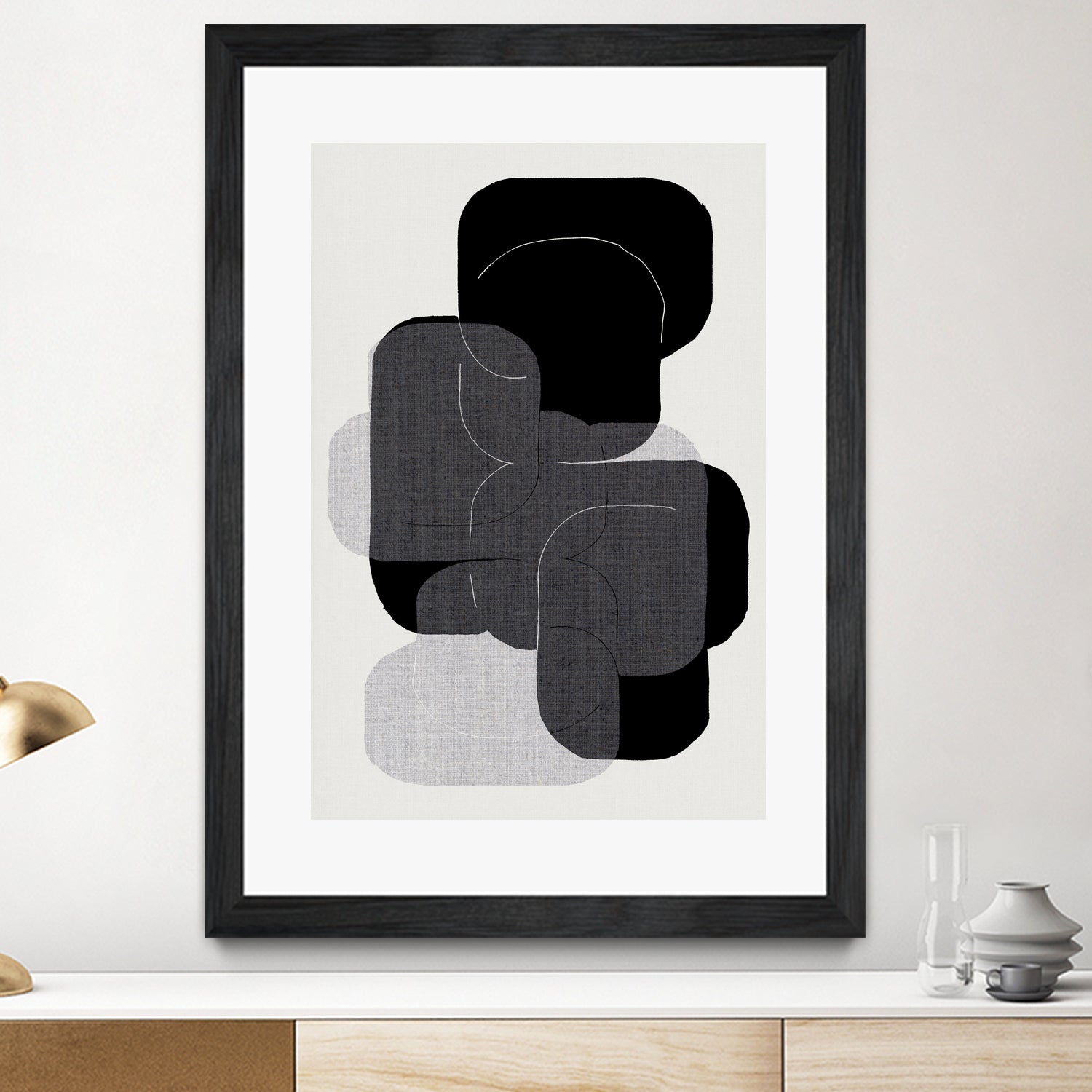Monochrome Layers by cartissi on GIANT ART - abstract abstract art