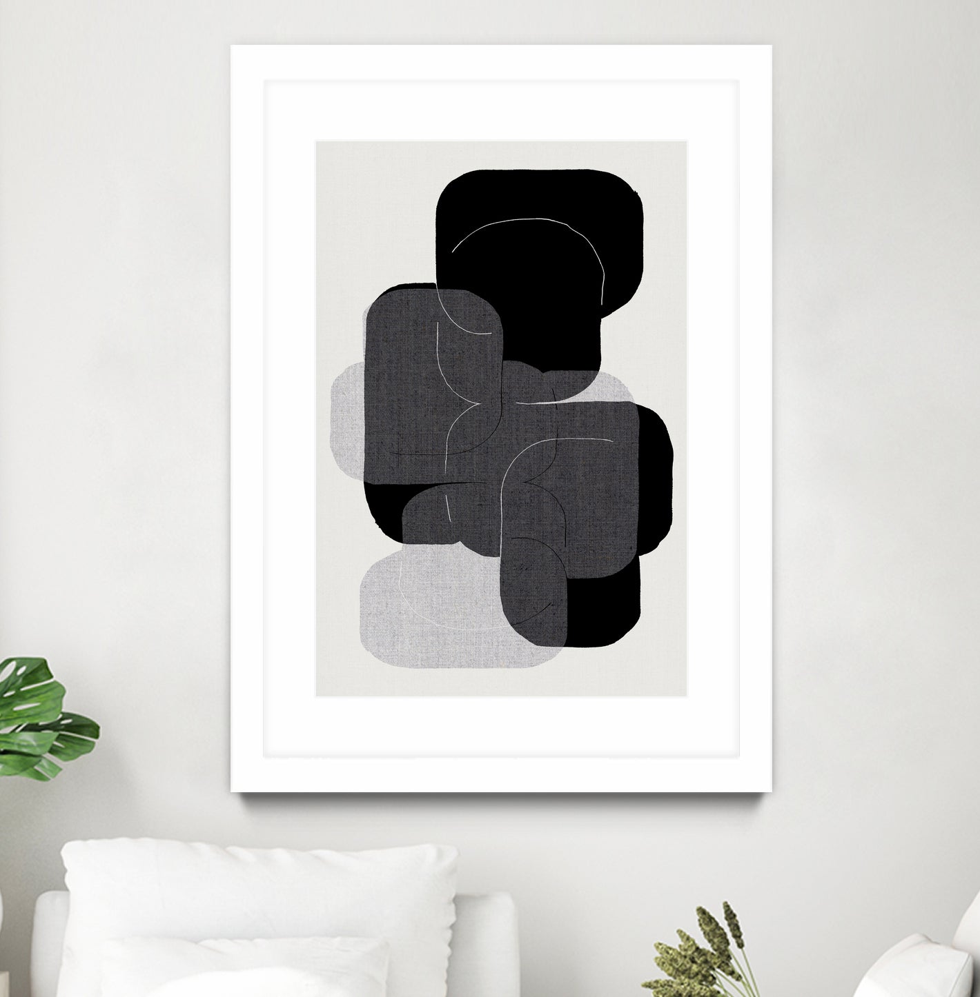 Monochrome Layers by cartissi on GIANT ART - abstract abstract art