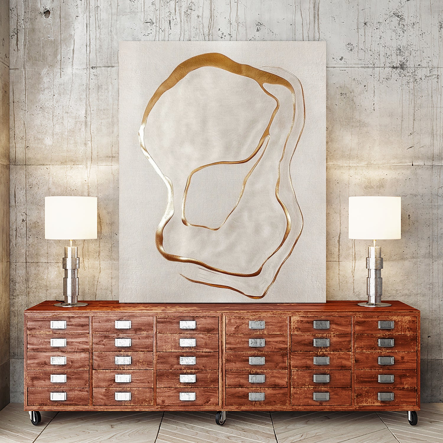 Golden Whispers by Alma on GIANT ART - 5971 illustration