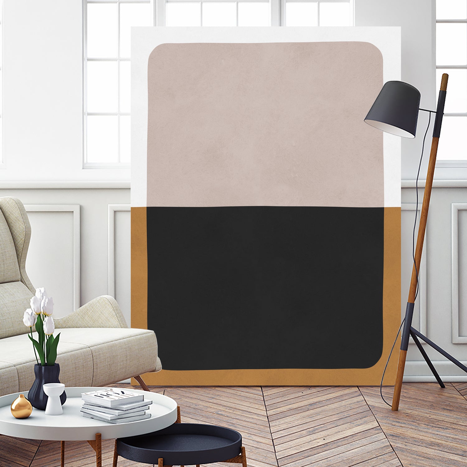 Two overlapping colors 1 by Vitor Costa on GIANT ART