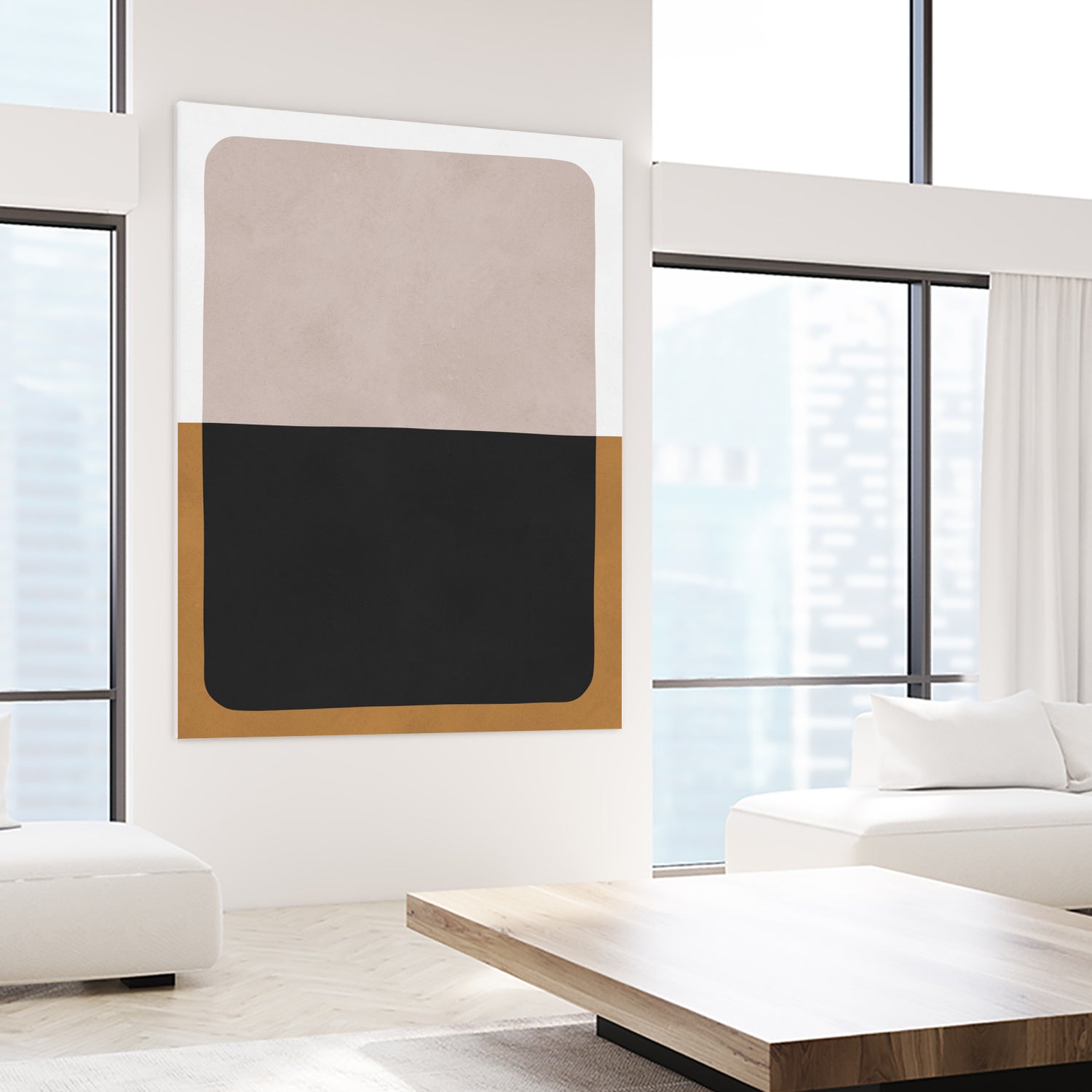 Two overlapping colors 1 by Vitor Costa on GIANT ART