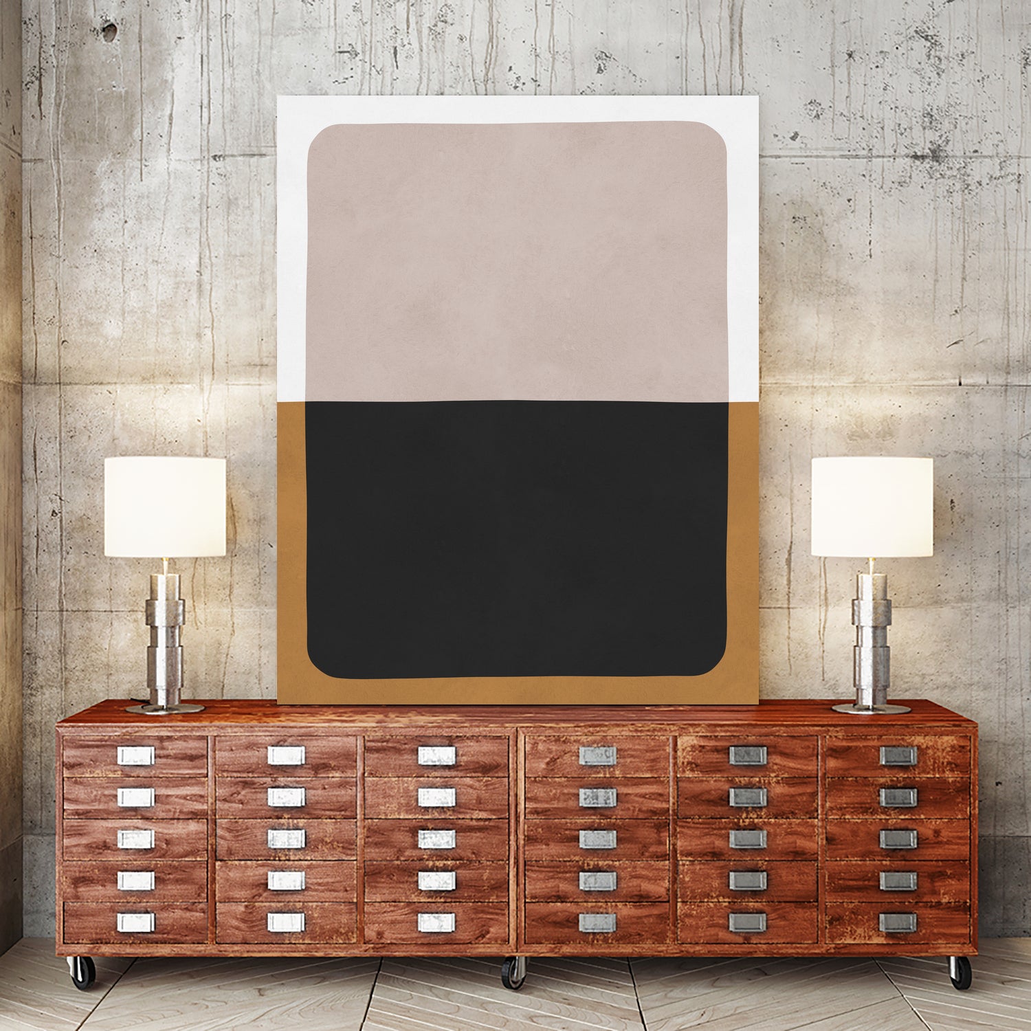 Two overlapping colors 1 by Vitor Costa on GIANT ART