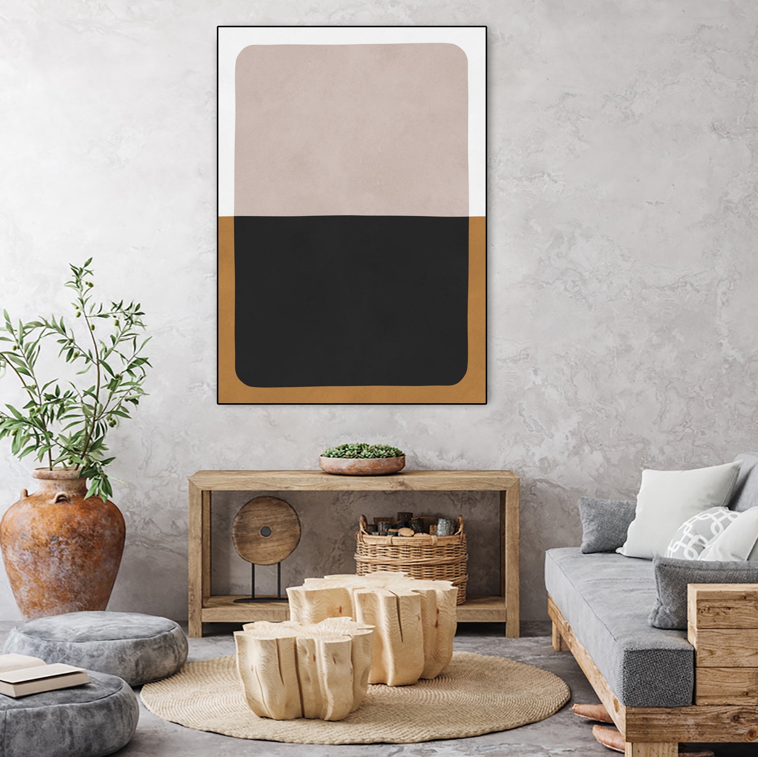 Two overlapping colors 1 by Vitor Costa on GIANT ART