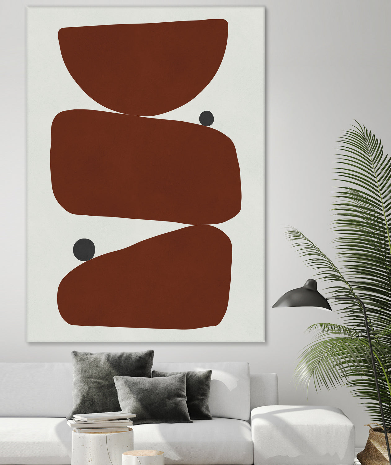 Brown expressionism by Victor Costa on GIANT ART - red shapes burgundy