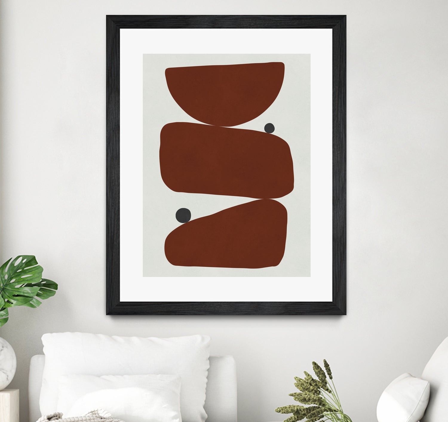 Brown expressionism by Victor Costa on GIANT ART - red shapes burgundy