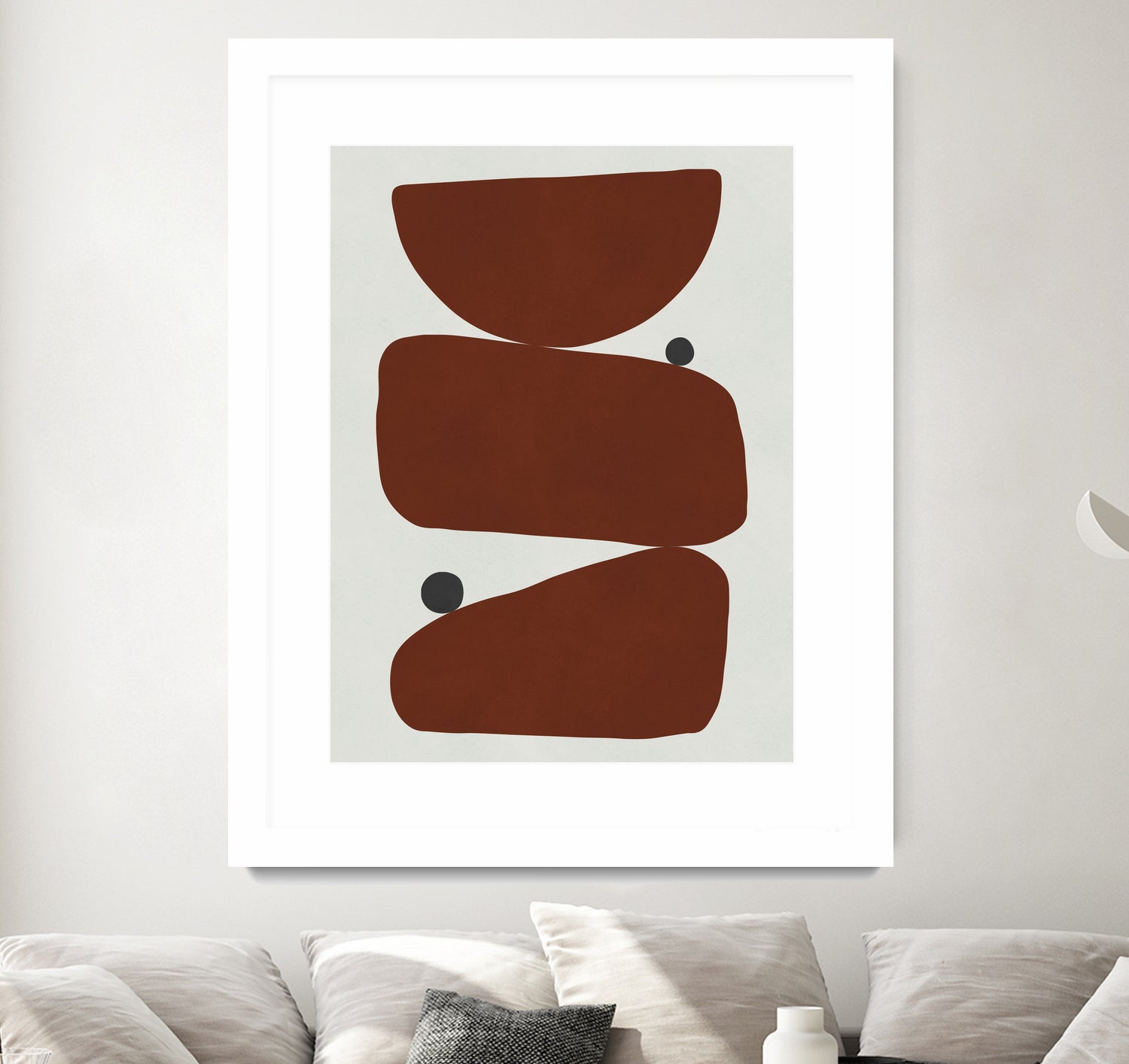 Brown expressionism by Victor Costa on GIANT ART - red shapes burgundy