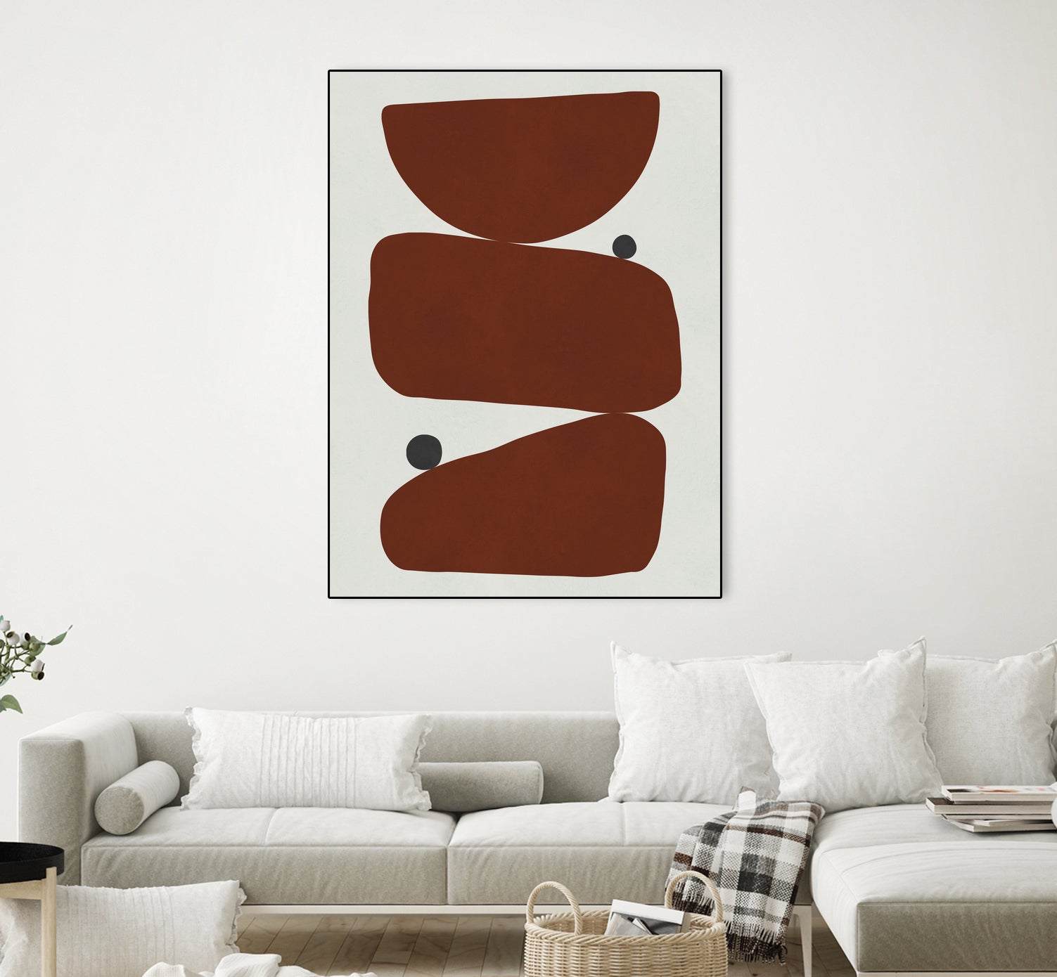 Brown expressionism by Victor Costa on GIANT ART - red shapes burgundy