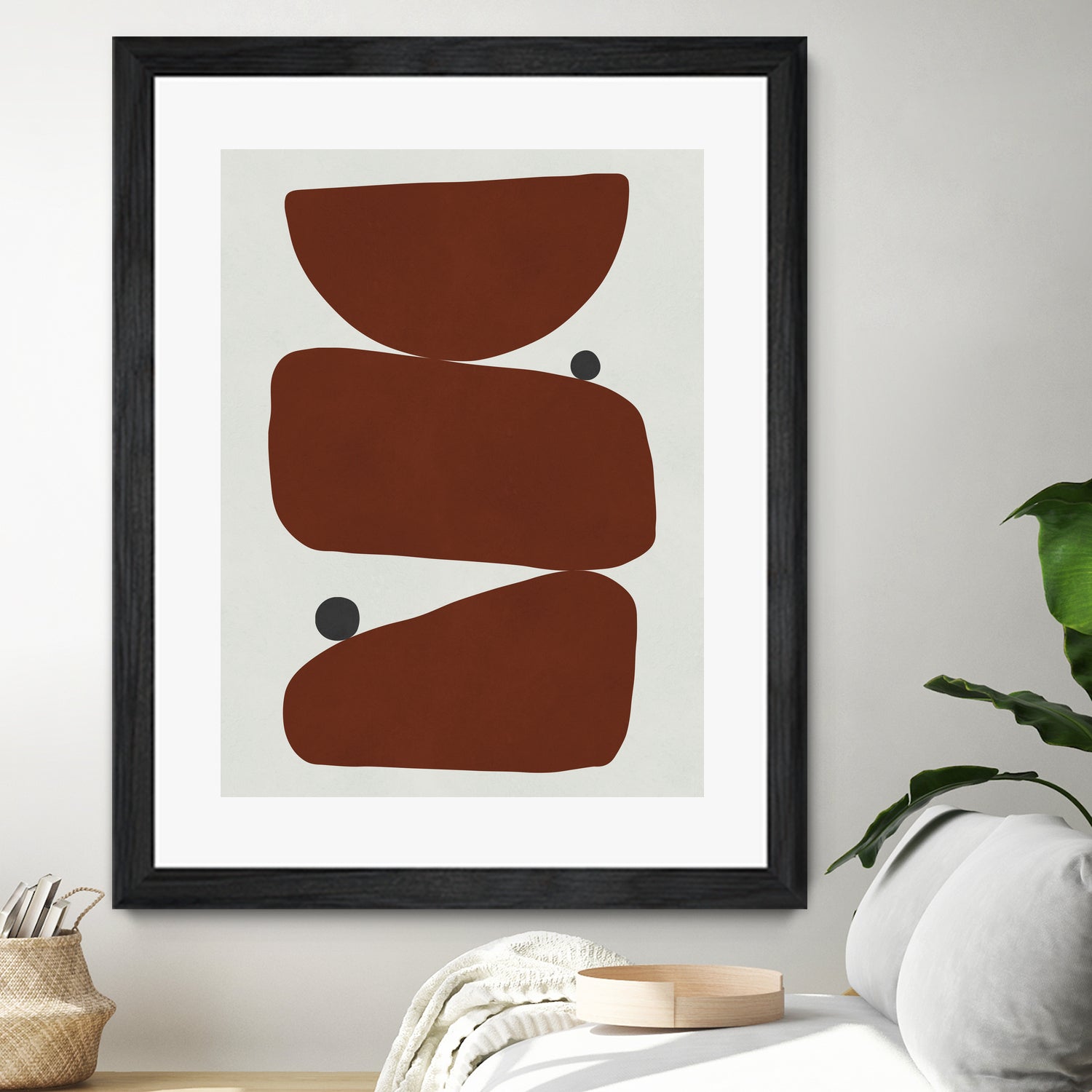 Brown expressionism by Victor Costa on GIANT ART - red shapes burgundy