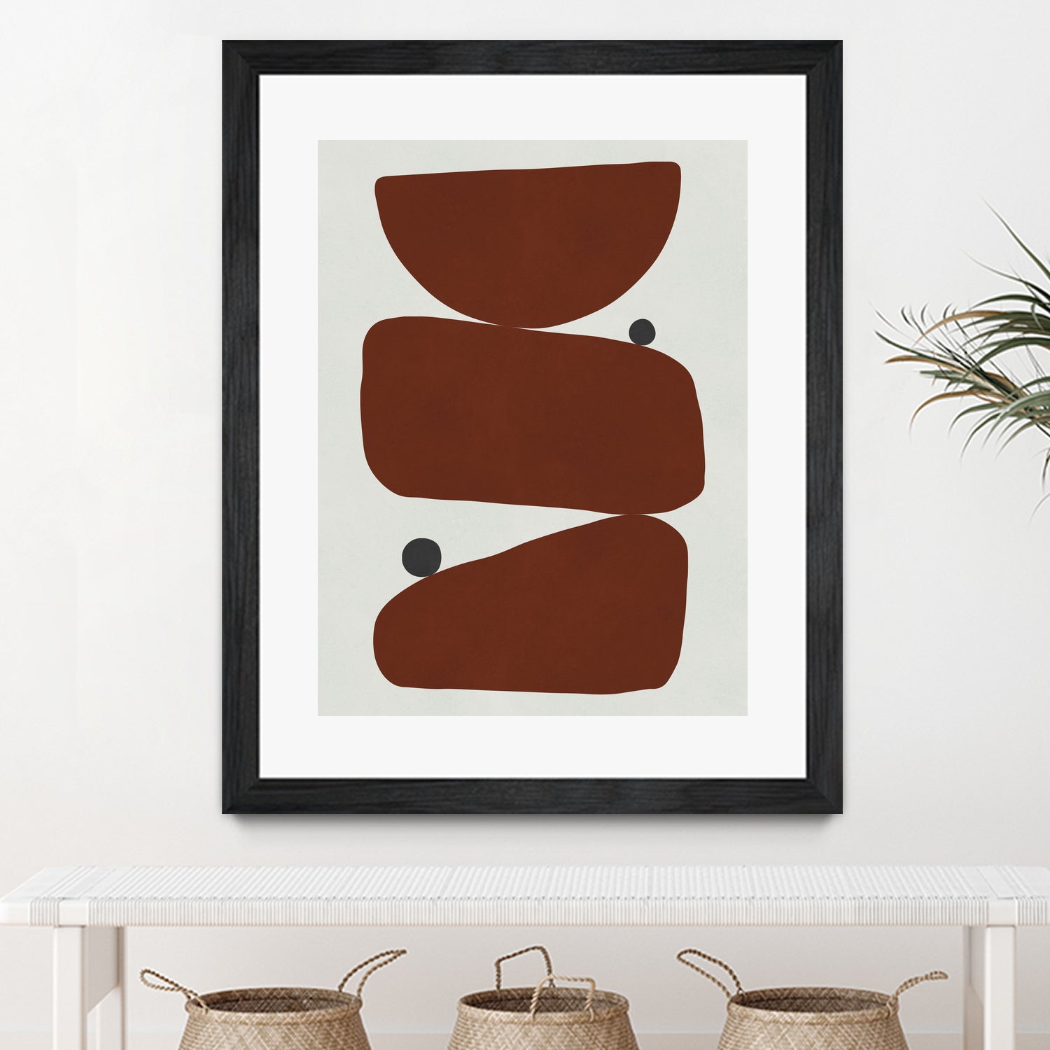 Brown expressionism by Victor Costa on GIANT ART - red shapes burgundy