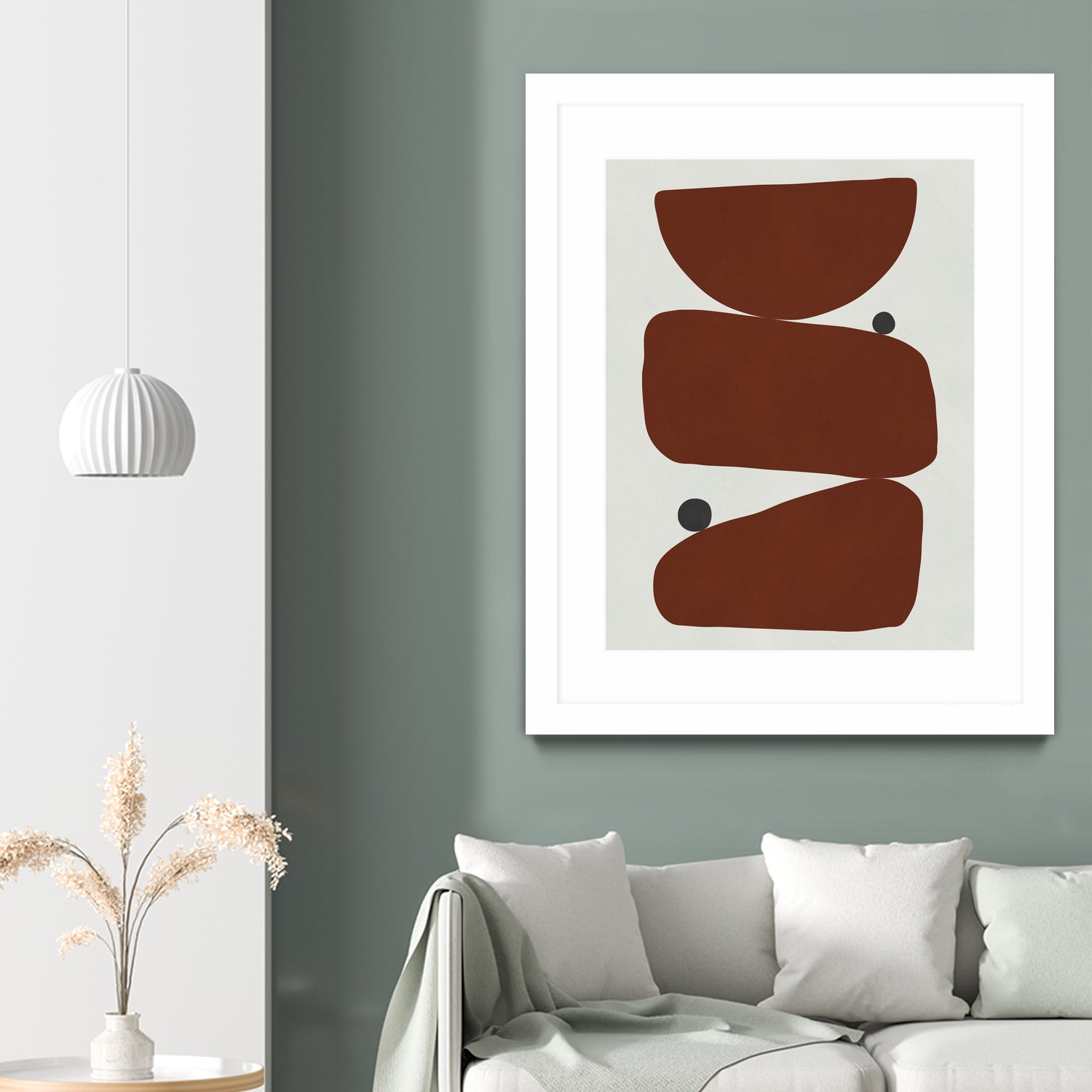 Brown expressionism by Victor Costa on GIANT ART - red shapes burgundy