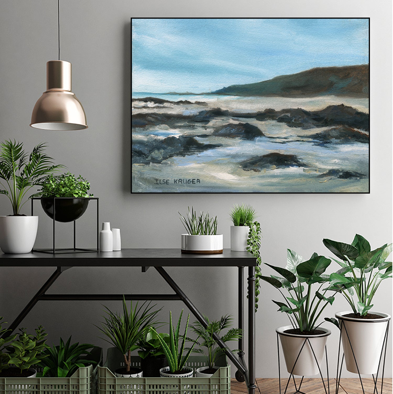 Rocky Shoreline Scene by Ilse Kruger on GIANT ART - 4786 photography