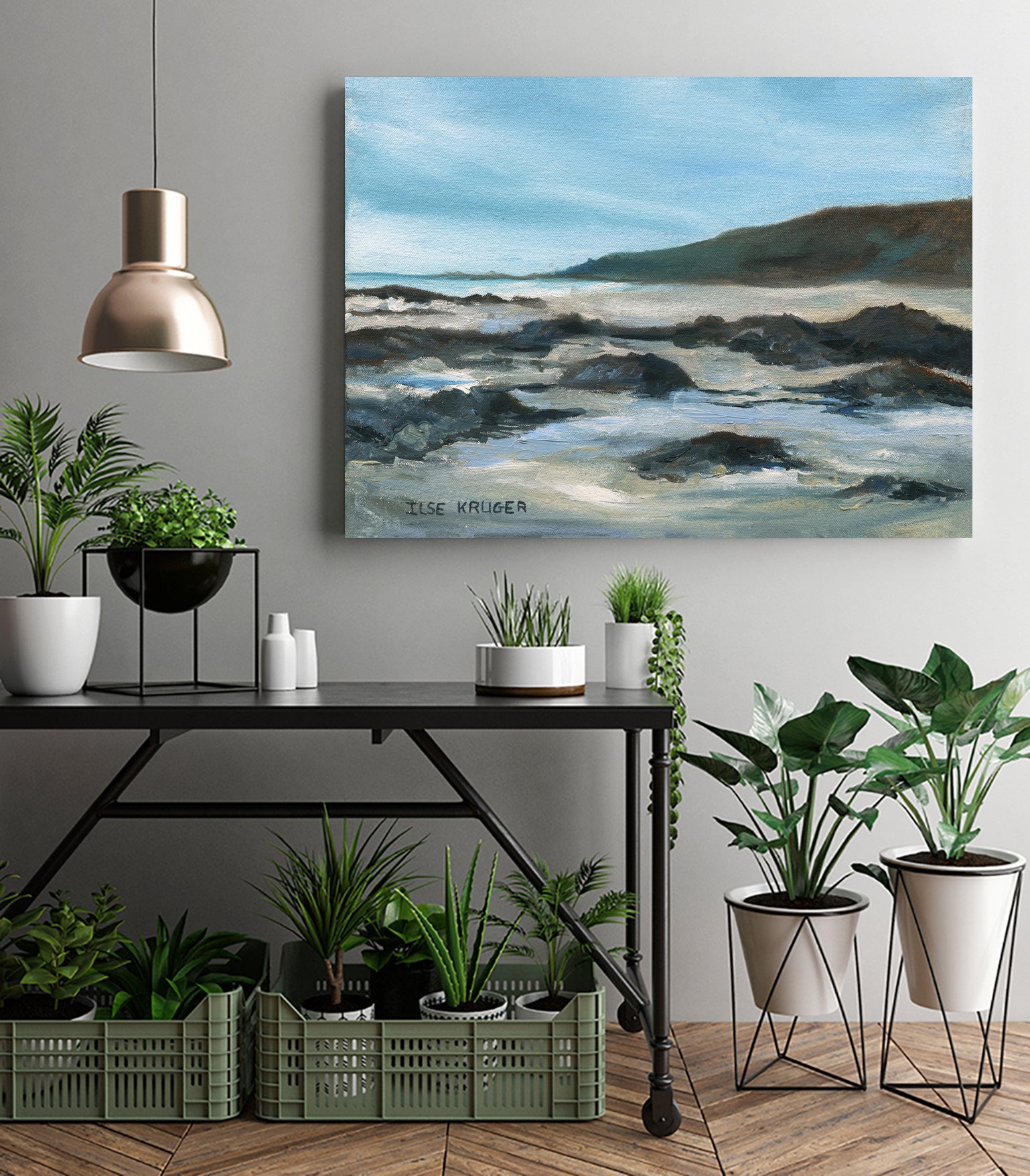 Rocky Shoreline Scene by Ilse Kruger on GIANT ART - 4786 photography
