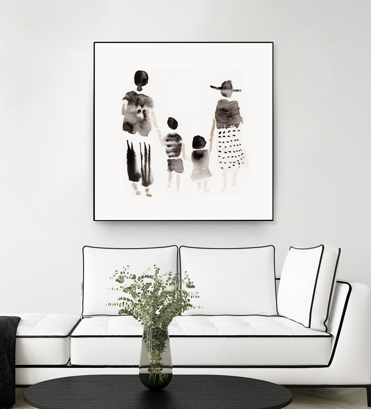 Family Silhouettes by Danushka Abeygoda on GIANT ART - 7200 illustration