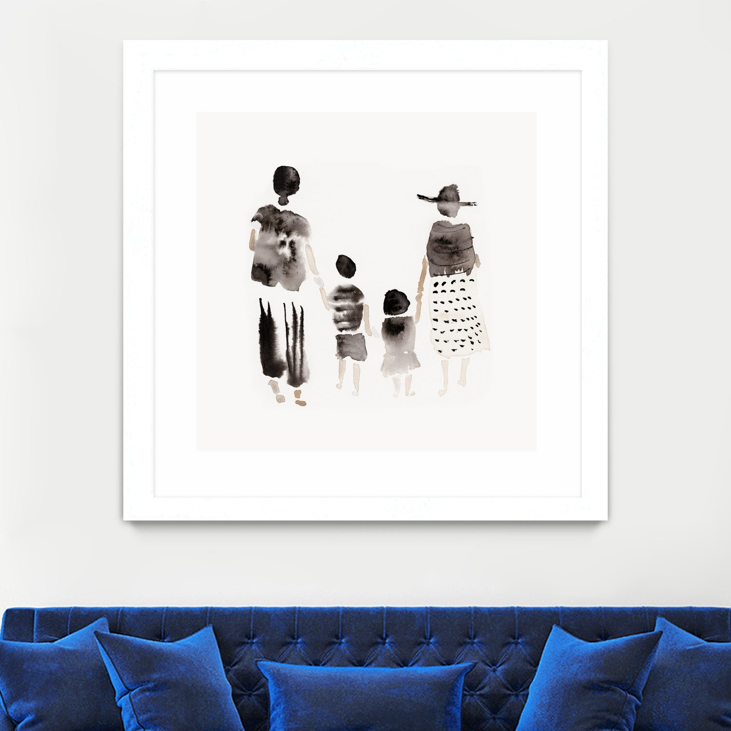 Family Silhouettes by Danushka Abeygoda on GIANT ART - 7200 illustration