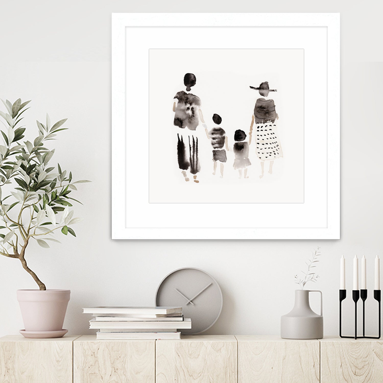 Family Silhouettes by Danushka Abeygoda on GIANT ART - 7200 illustration