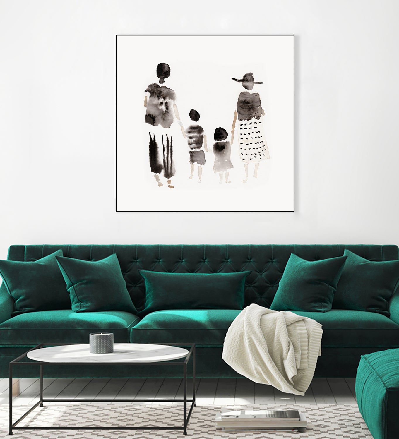 Family Silhouettes by Danushka Abeygoda on GIANT ART - 7200 illustration
