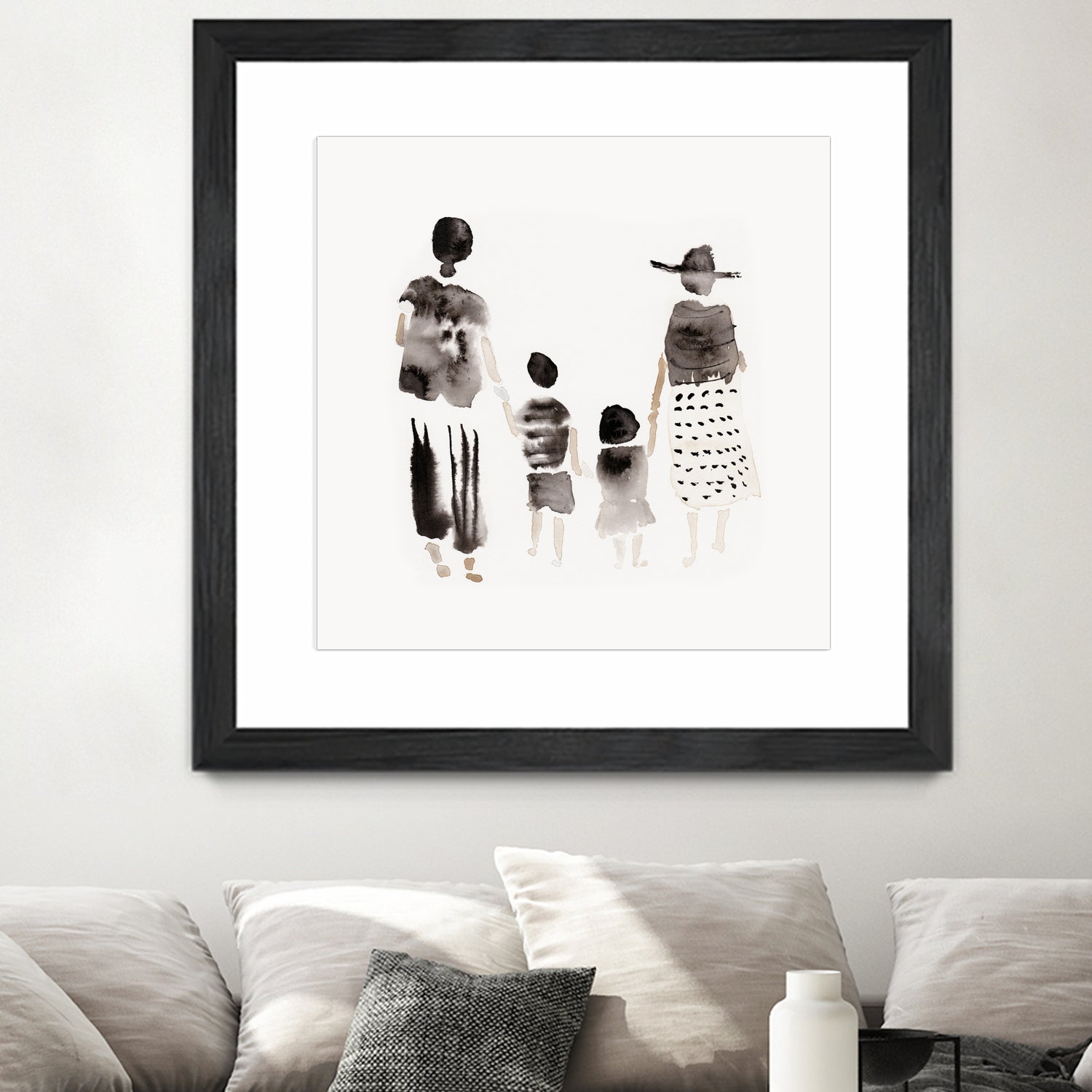 Family Silhouettes by Danushka Abeygoda on GIANT ART - 7200 illustration