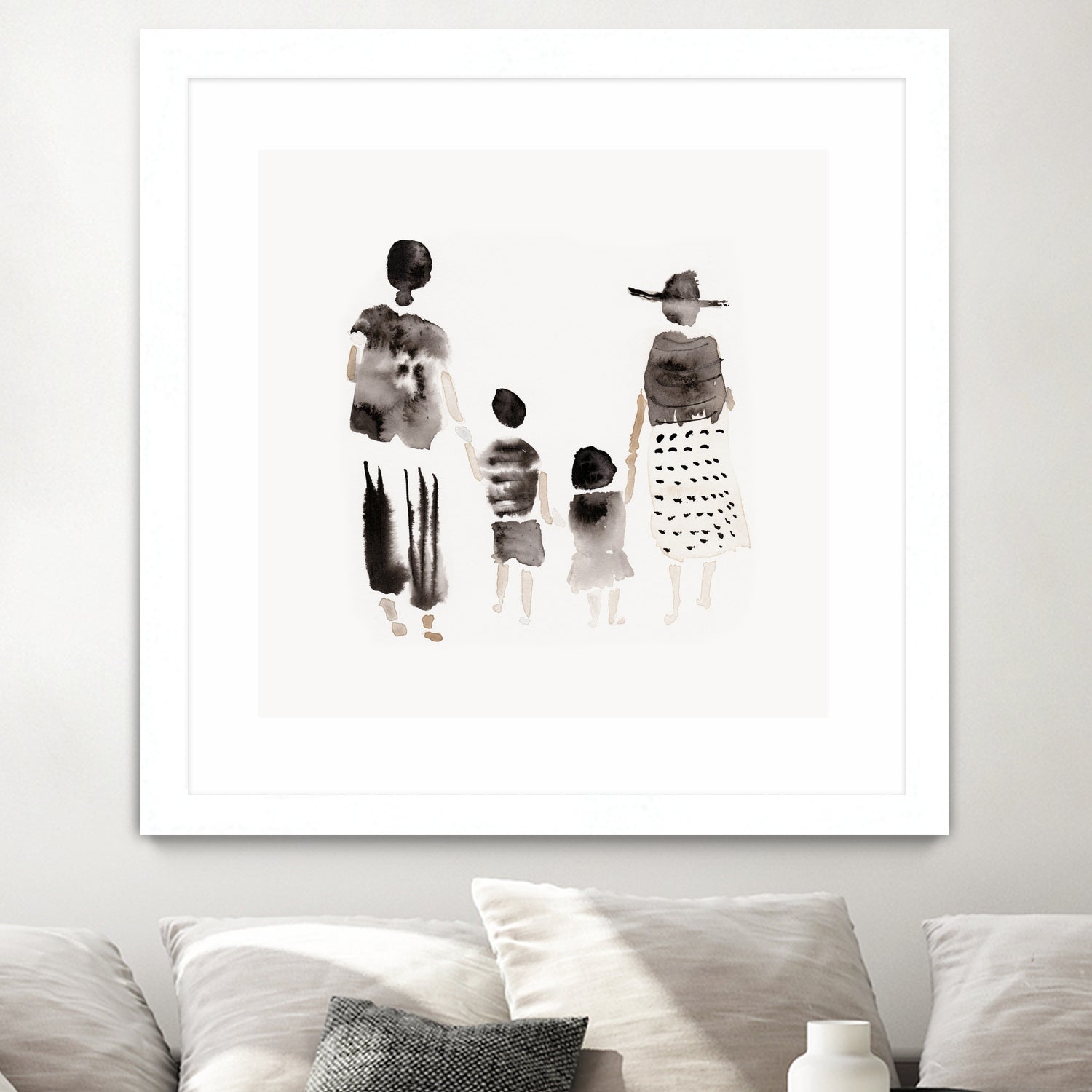 Family Silhouettes by Danushka Abeygoda on GIANT ART - 7200 illustration
