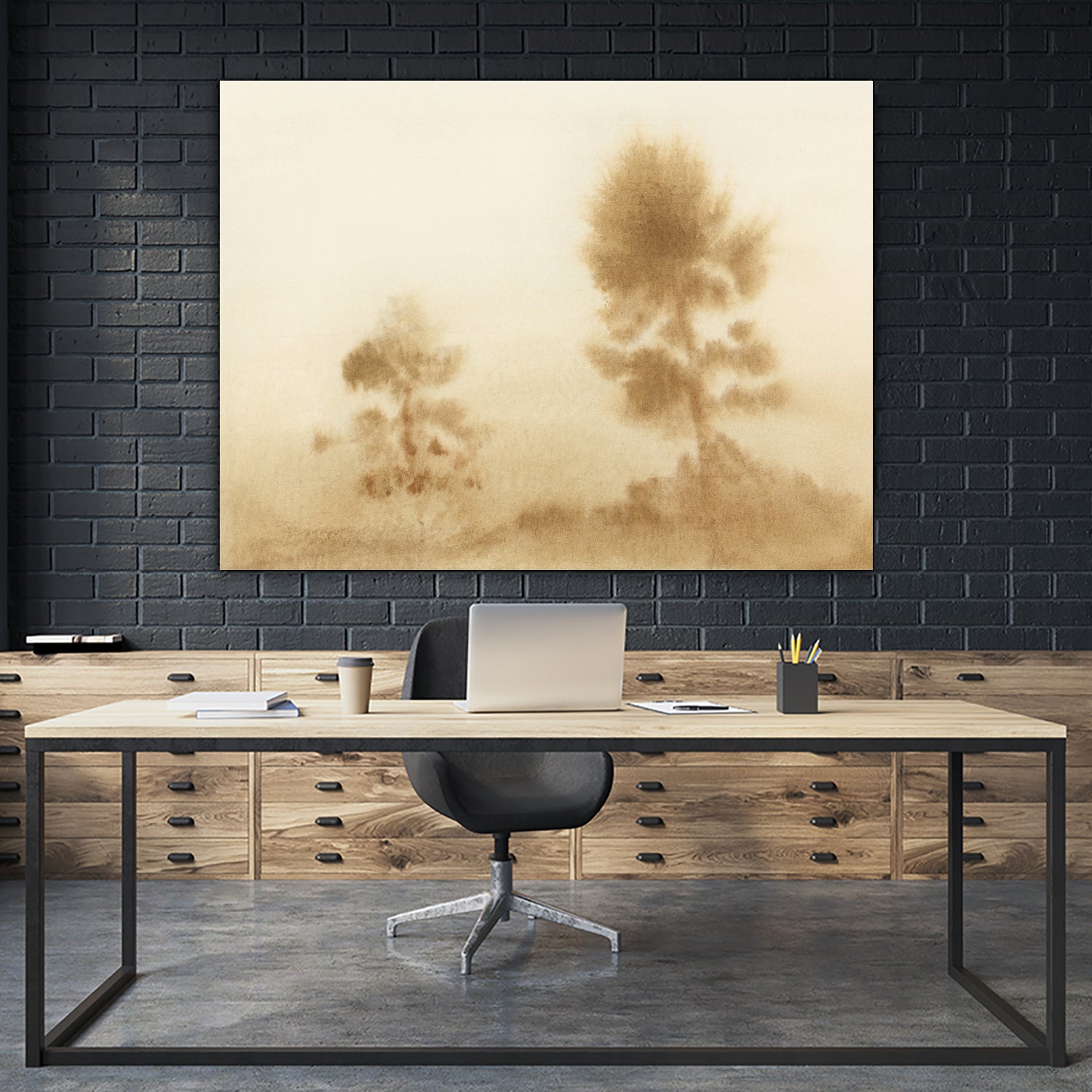 Misty Meadow by Dan Hobday on GIANT ART - outdoor