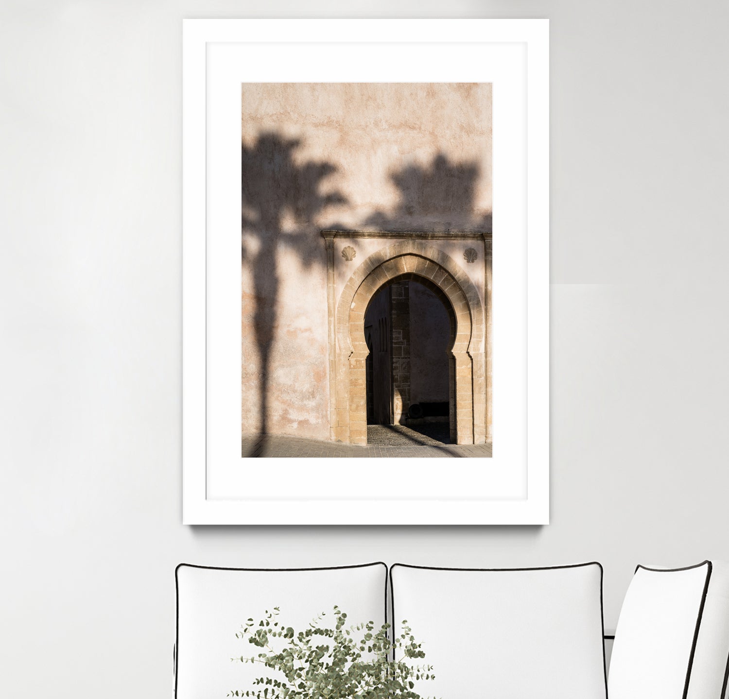 Shadow of a palm tree in Morocco by Photolovers on GIANT ART - mediterranean architecture photography mediterranean architecture