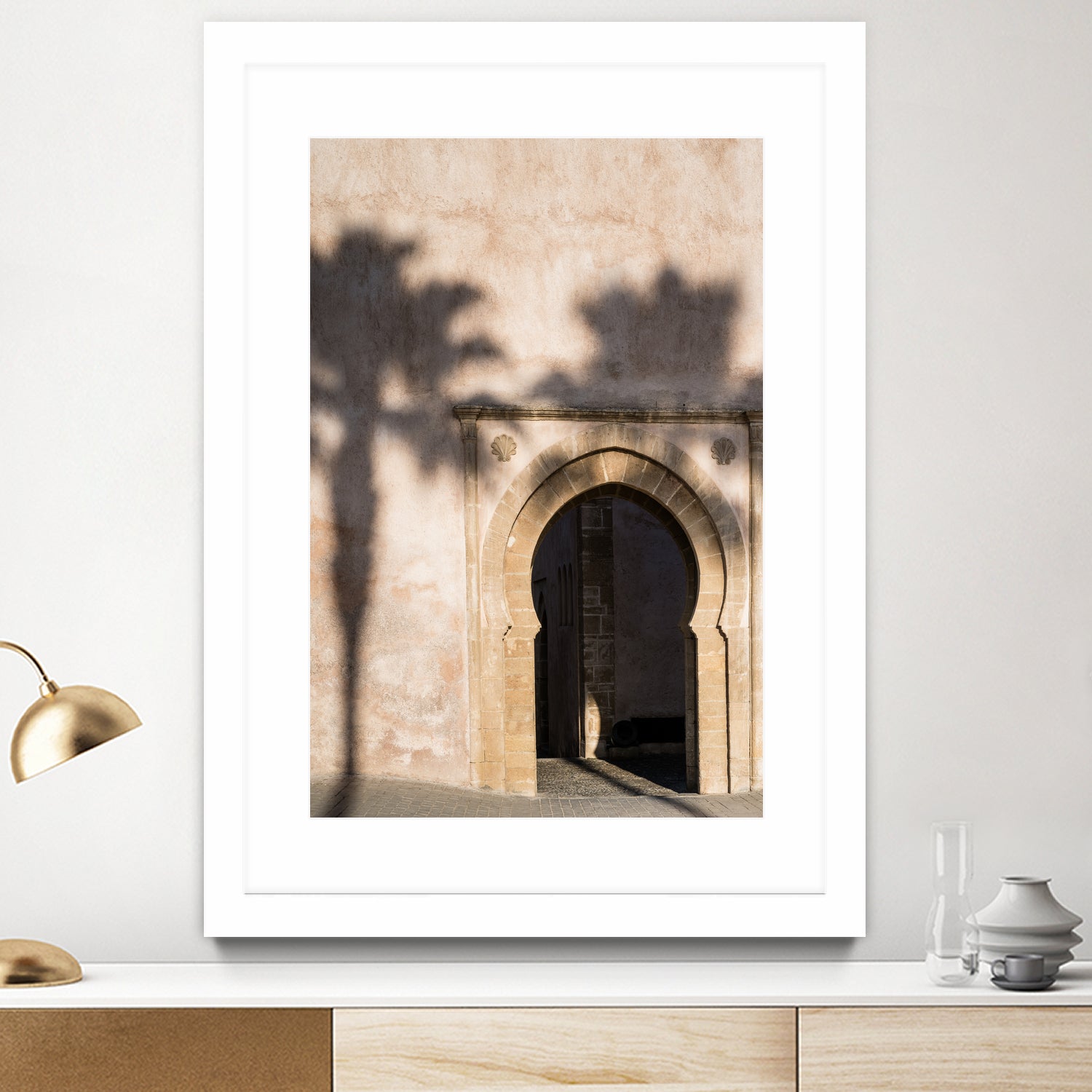 Shadow of a palm tree in Morocco by Photolovers on GIANT ART - mediterranean architecture photography mediterranean architecture