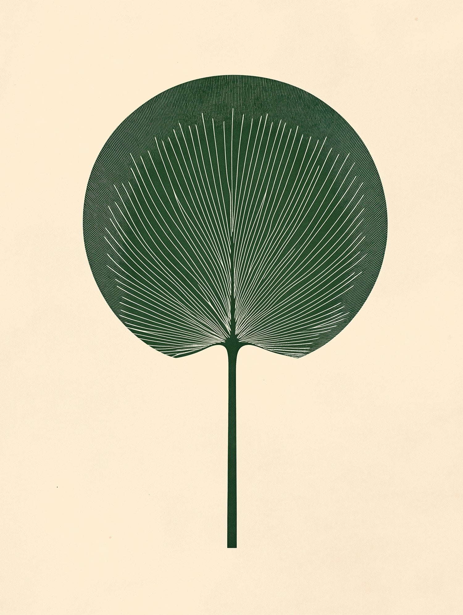 Green Palm Leaf by Annika Persson on GIANT ART - flowers and plants botanical art