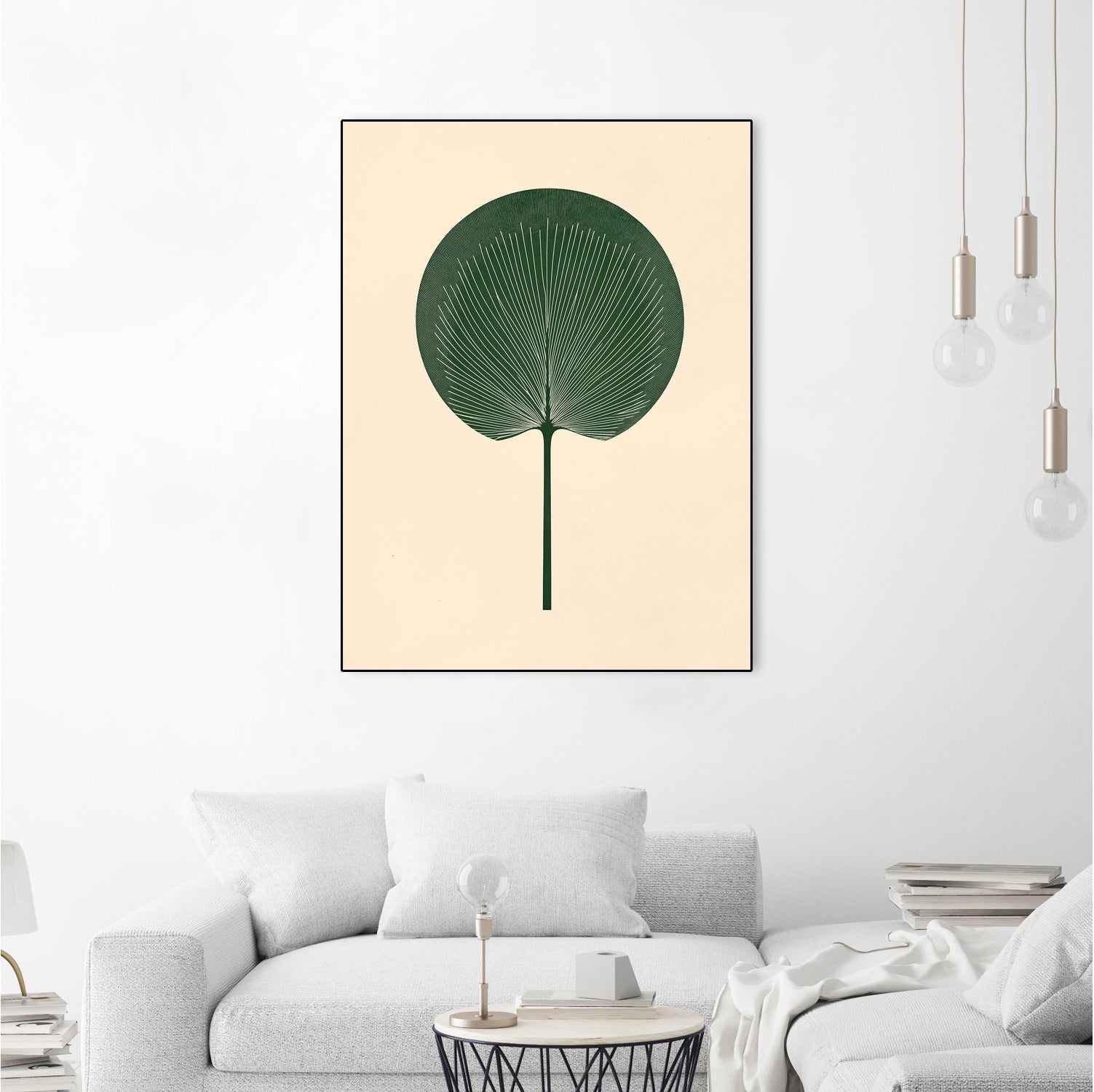 Green Palm Leaf by Annika Persson on GIANT ART - flowers and plants botanical art