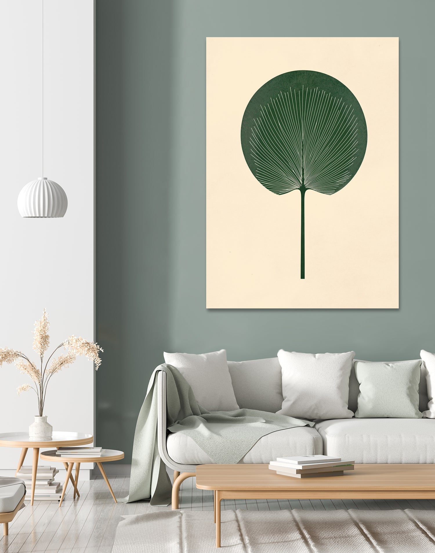 Green Palm Leaf by Annika Persson on GIANT ART - flowers and plants botanical art