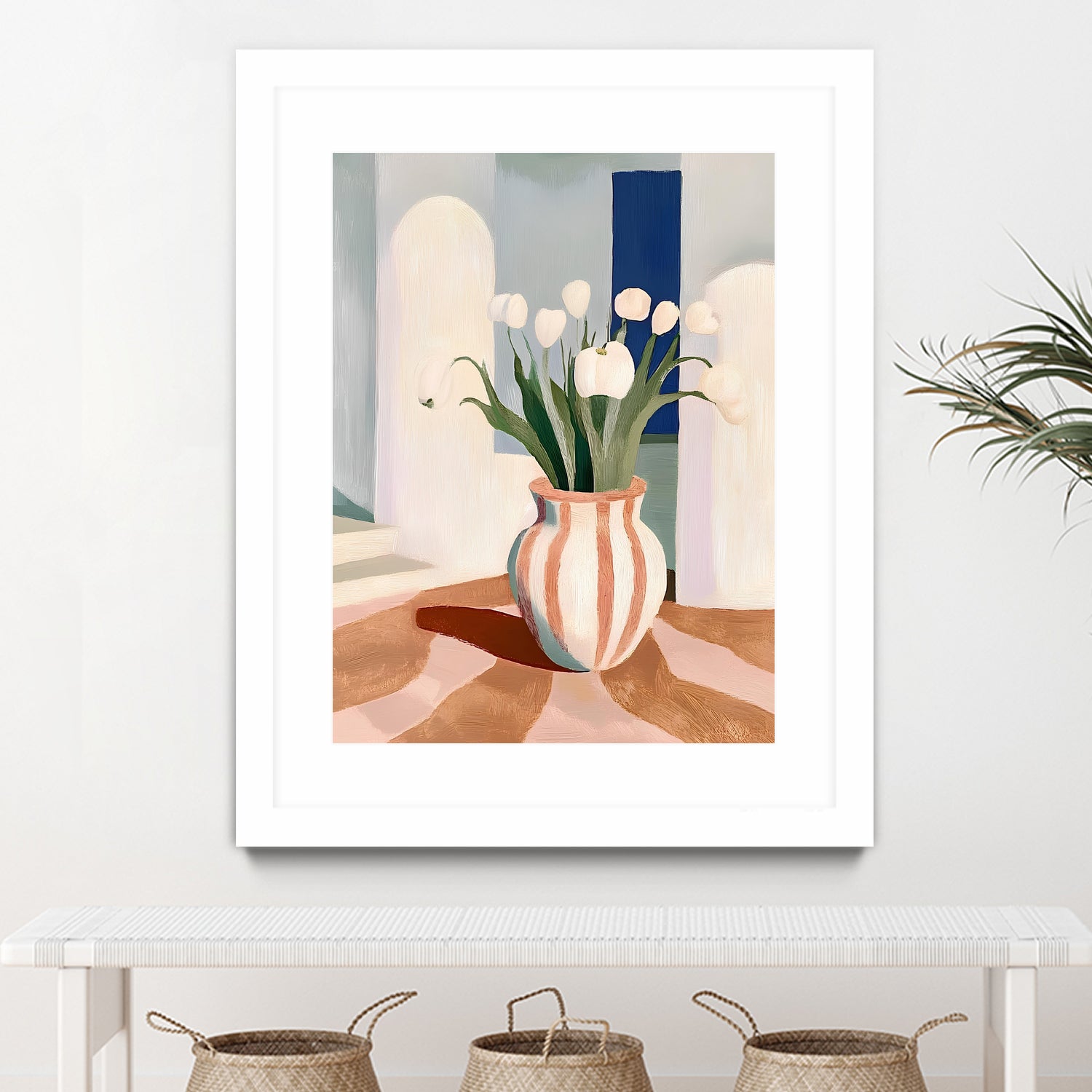 Tulips In a Vase by Avanesova Elena on GIANT ART - flowers and plants modern art